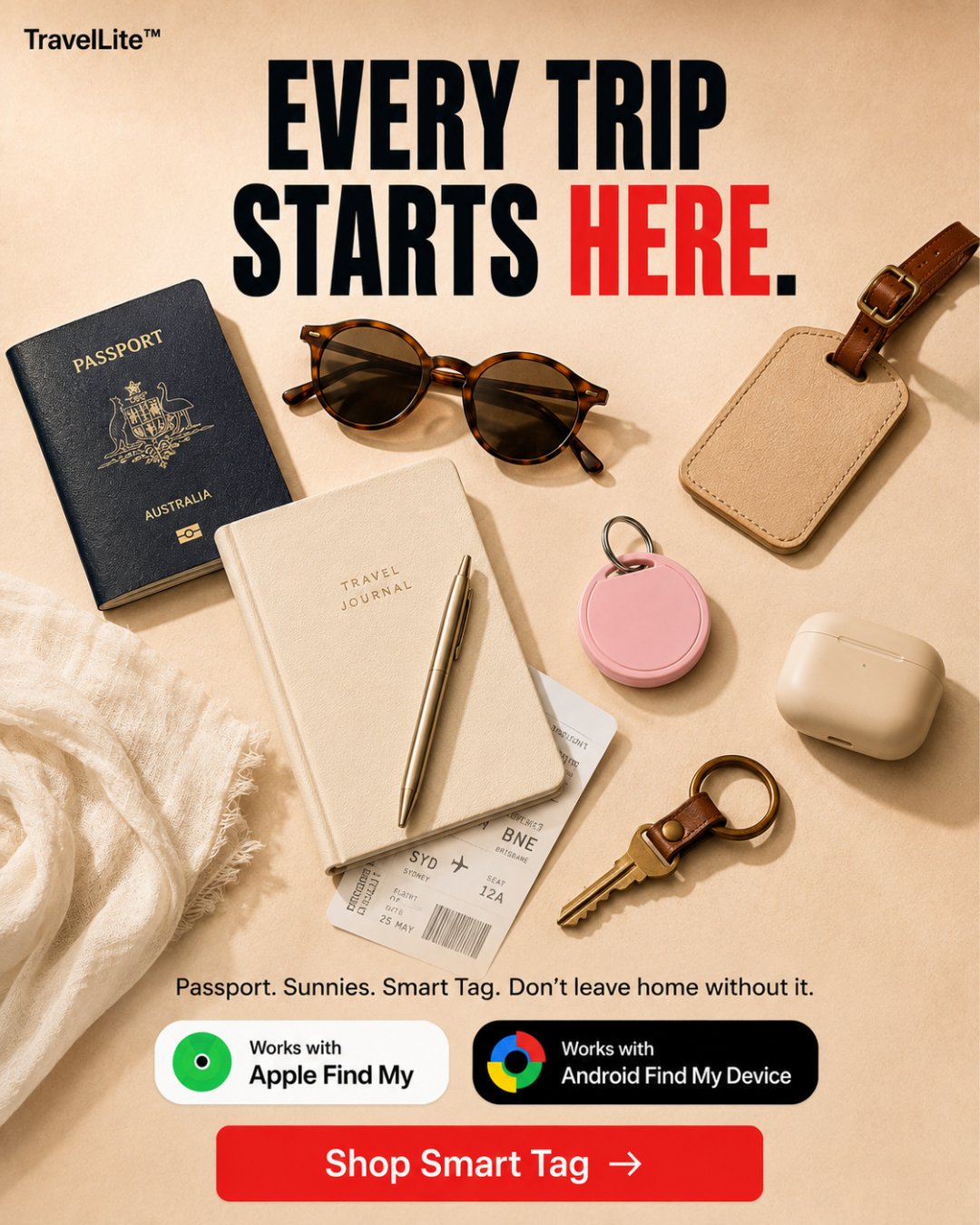 TravelLite Facebook ad