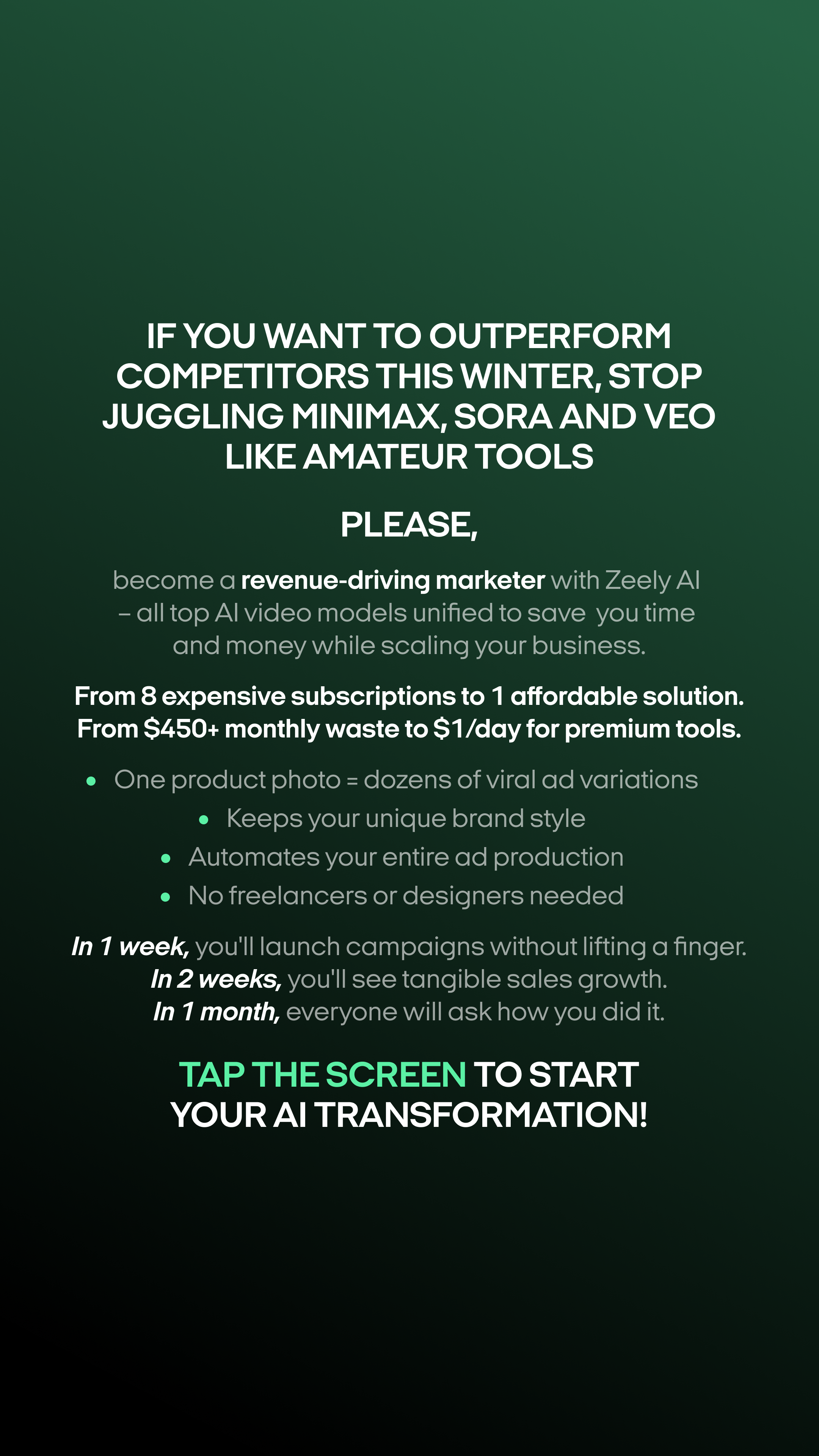 Zeely Facebook ad