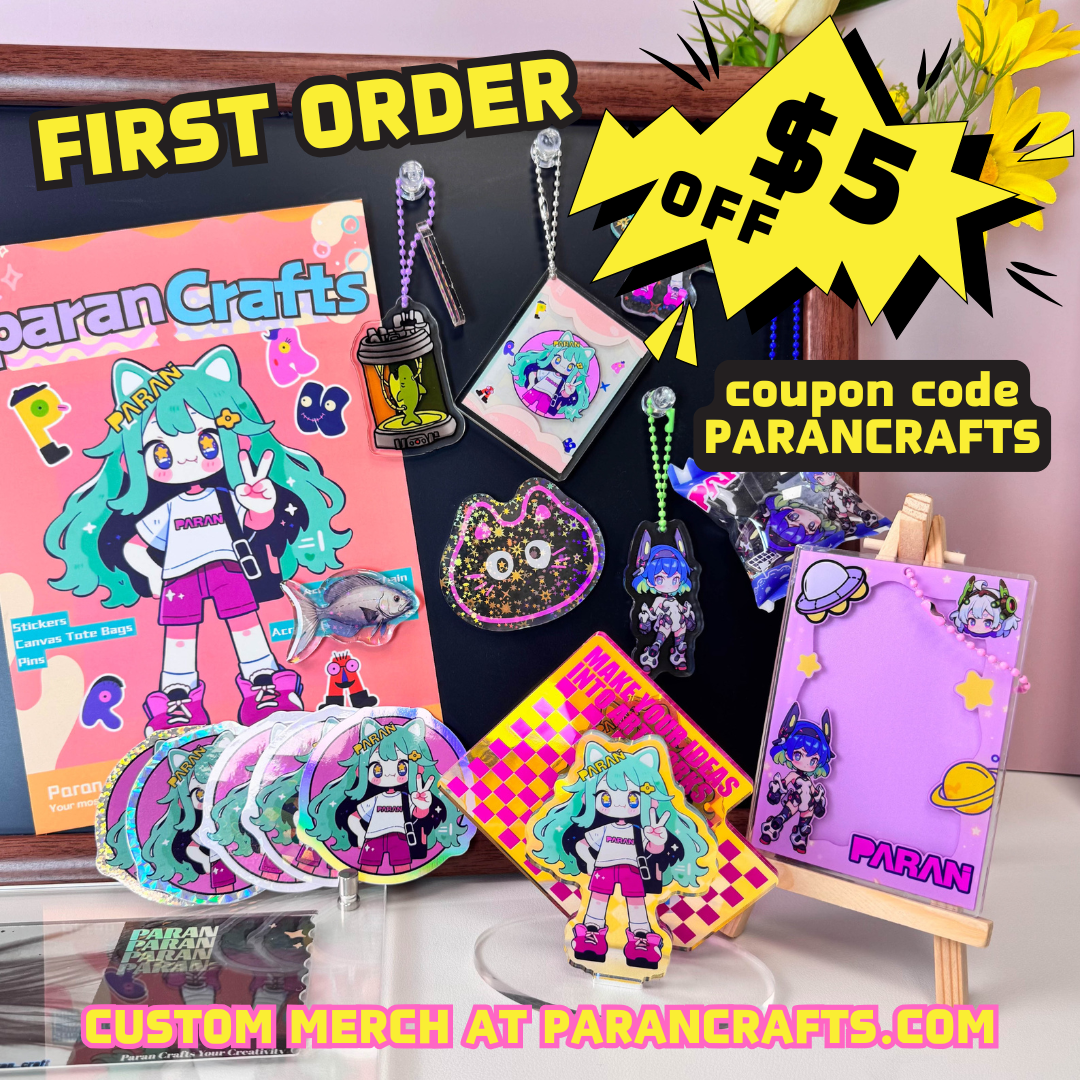Paran Crafts Facebook ad: One-Stop Shop for Custom Merch!
