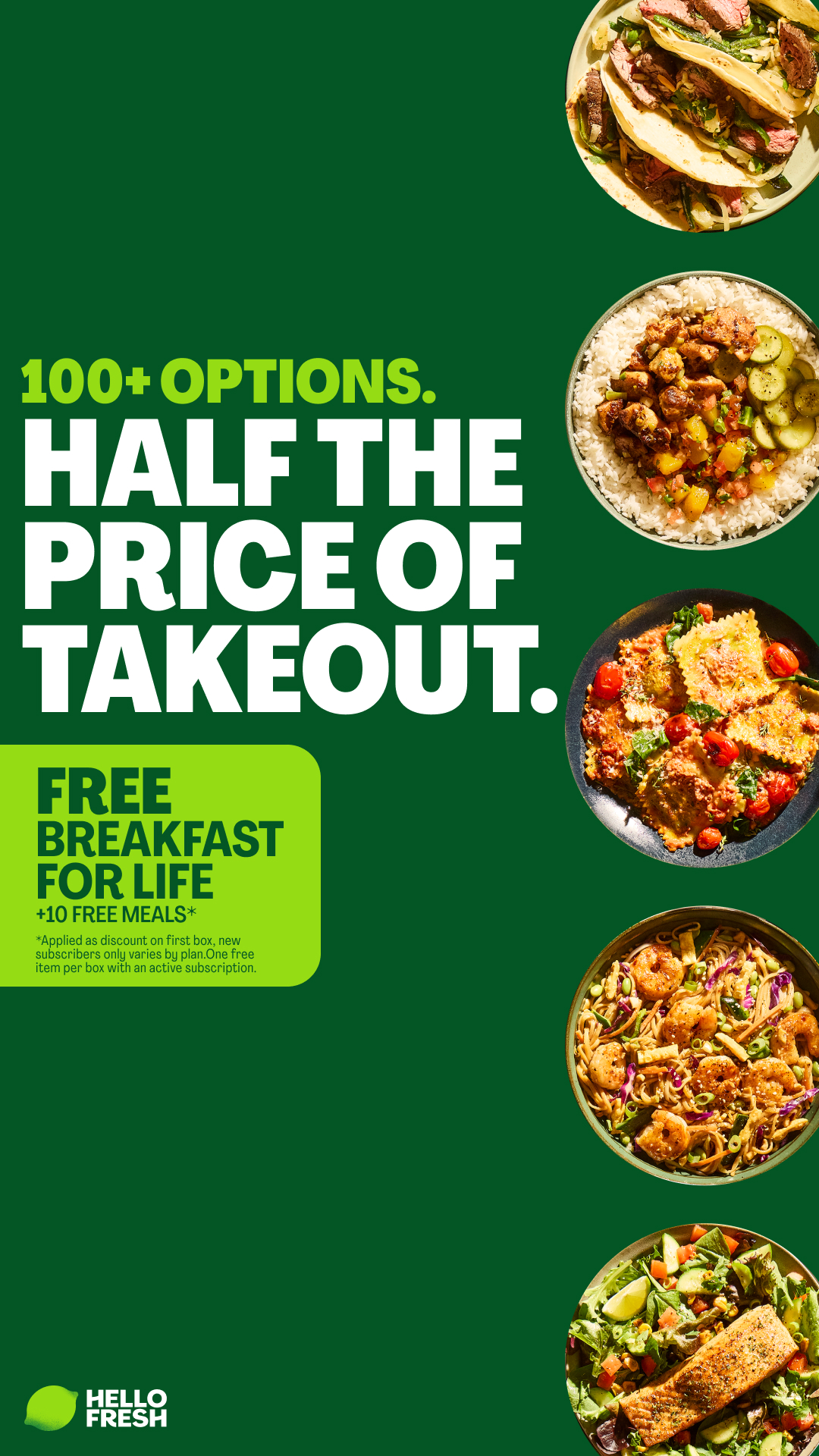 HelloFresh Facebook ad