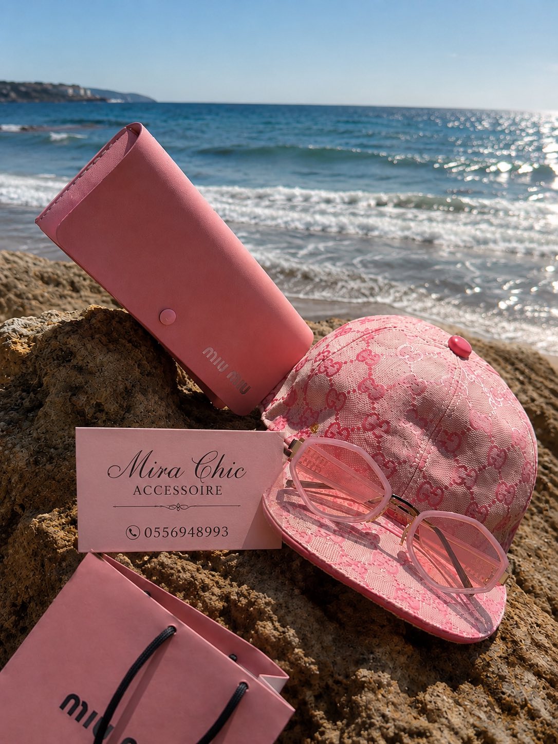 Mira chic accessoires Facebook ad: L’été est plus beau avec Mira Chic!