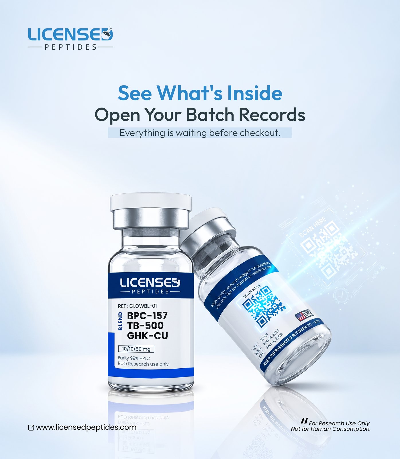 Licensed Peptide Facebook ad: Not All Peptides Are Created Equal