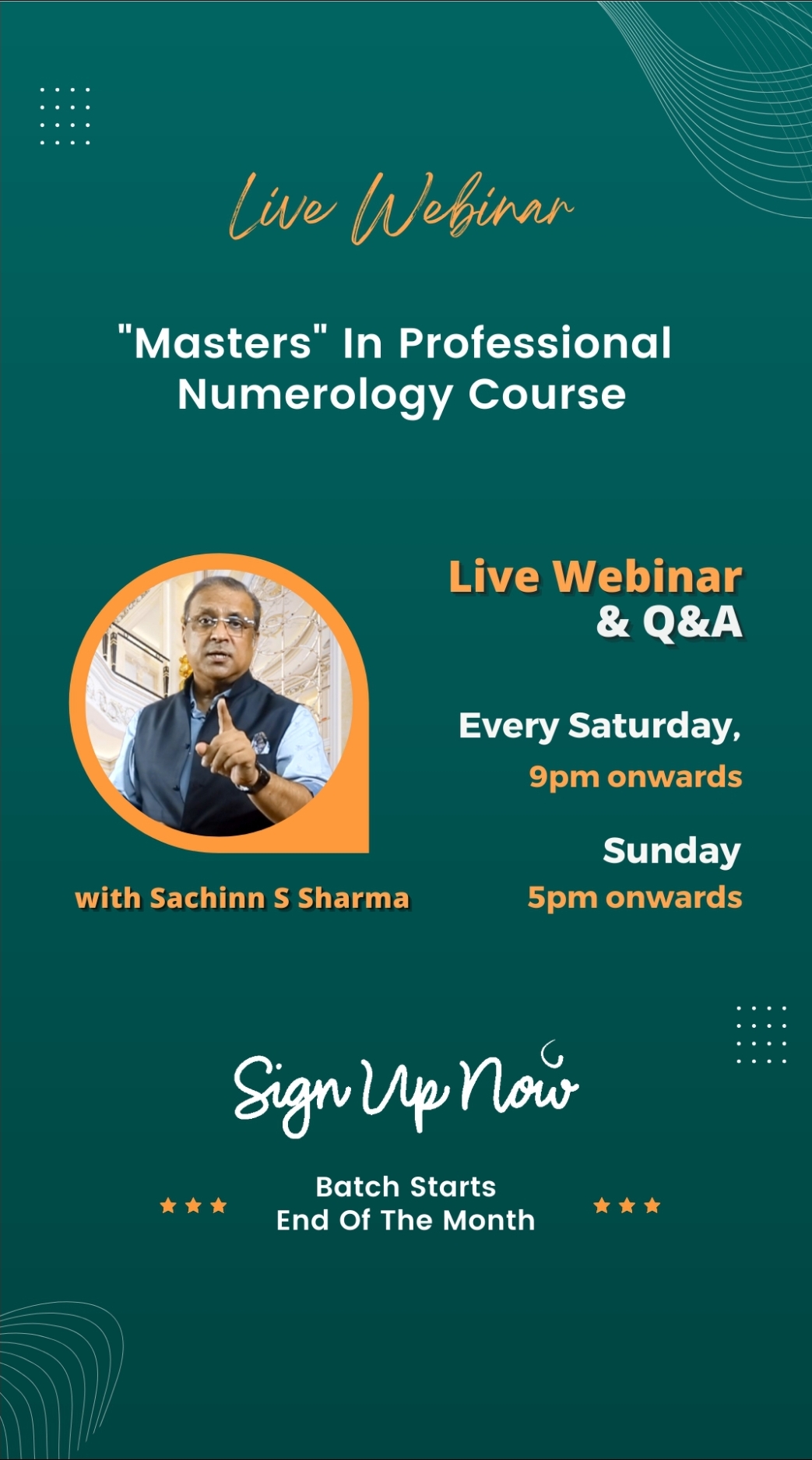 Sachinn S Sharma - Numerologist Facebook ad