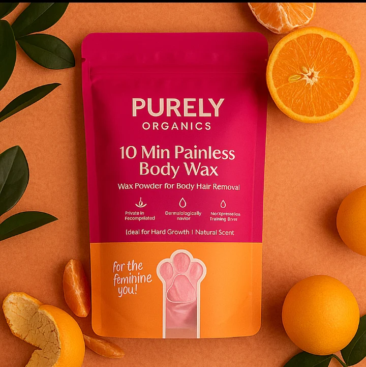 Purely Organic Facebook ad: 10-Minute Full-Body Wax at Home
