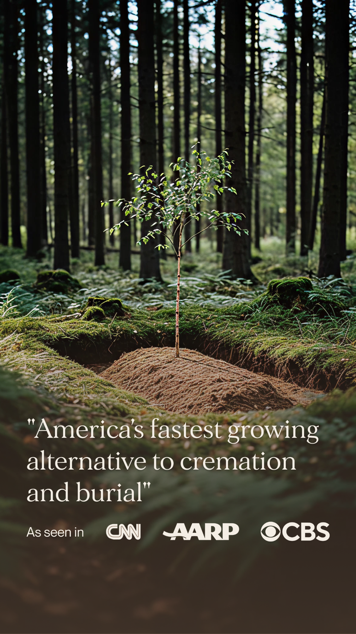 Earth Funeral Facebook ad
