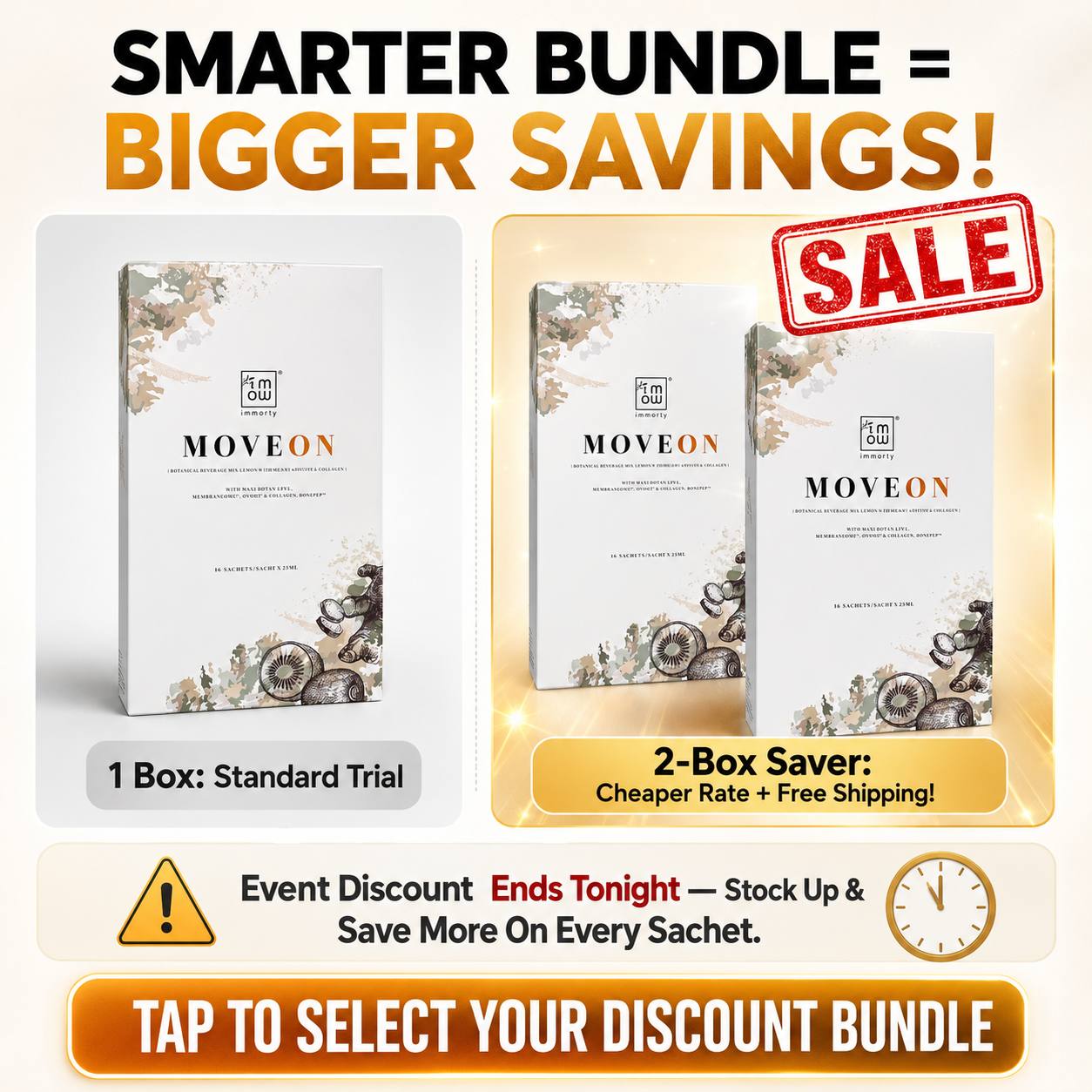 Moveon Joint Wellness Facebook ad: Buy More Save More, Secure Your Order Now