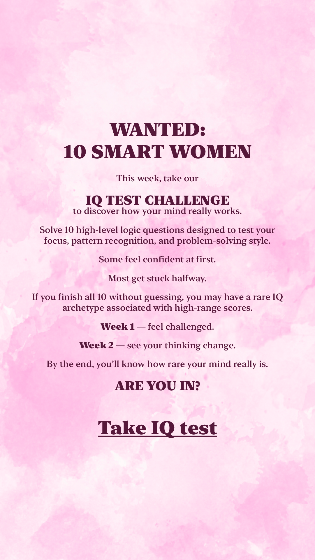 Brain Health Check Facebook ad