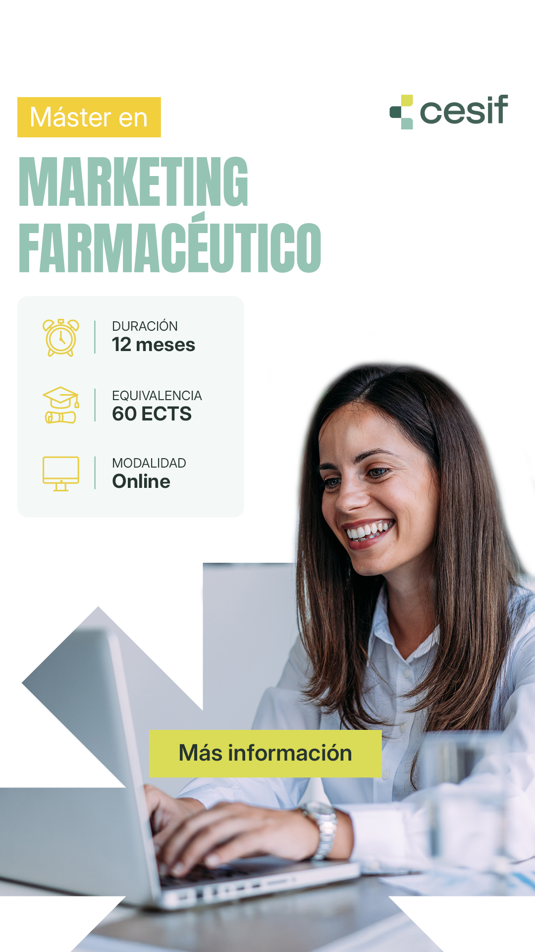 CESIF Facebook ad: Máster Online Marketing Farmacéutico