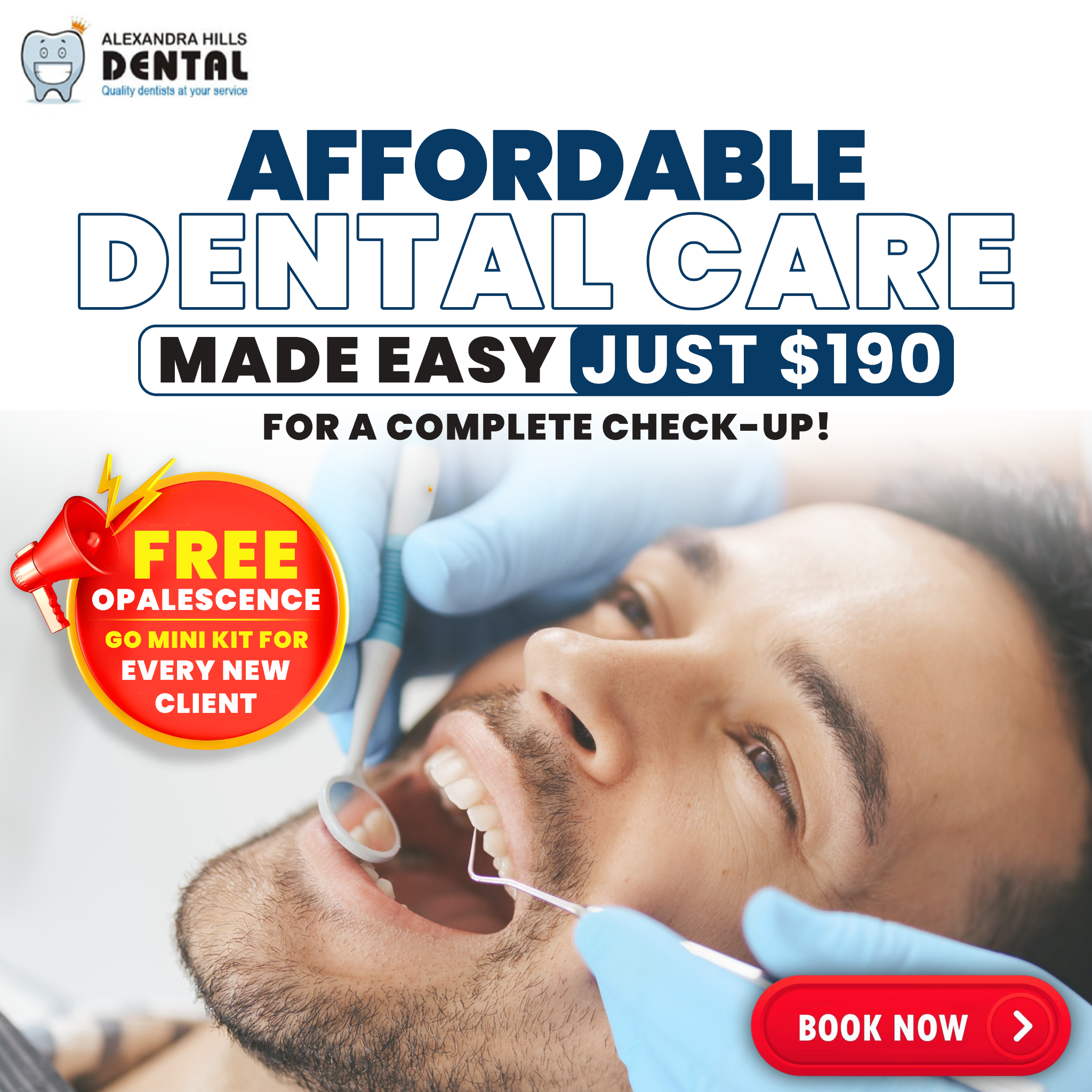 Alexandra Hills Dental Facebook ad: Claim Your FREE Opalescence Kit