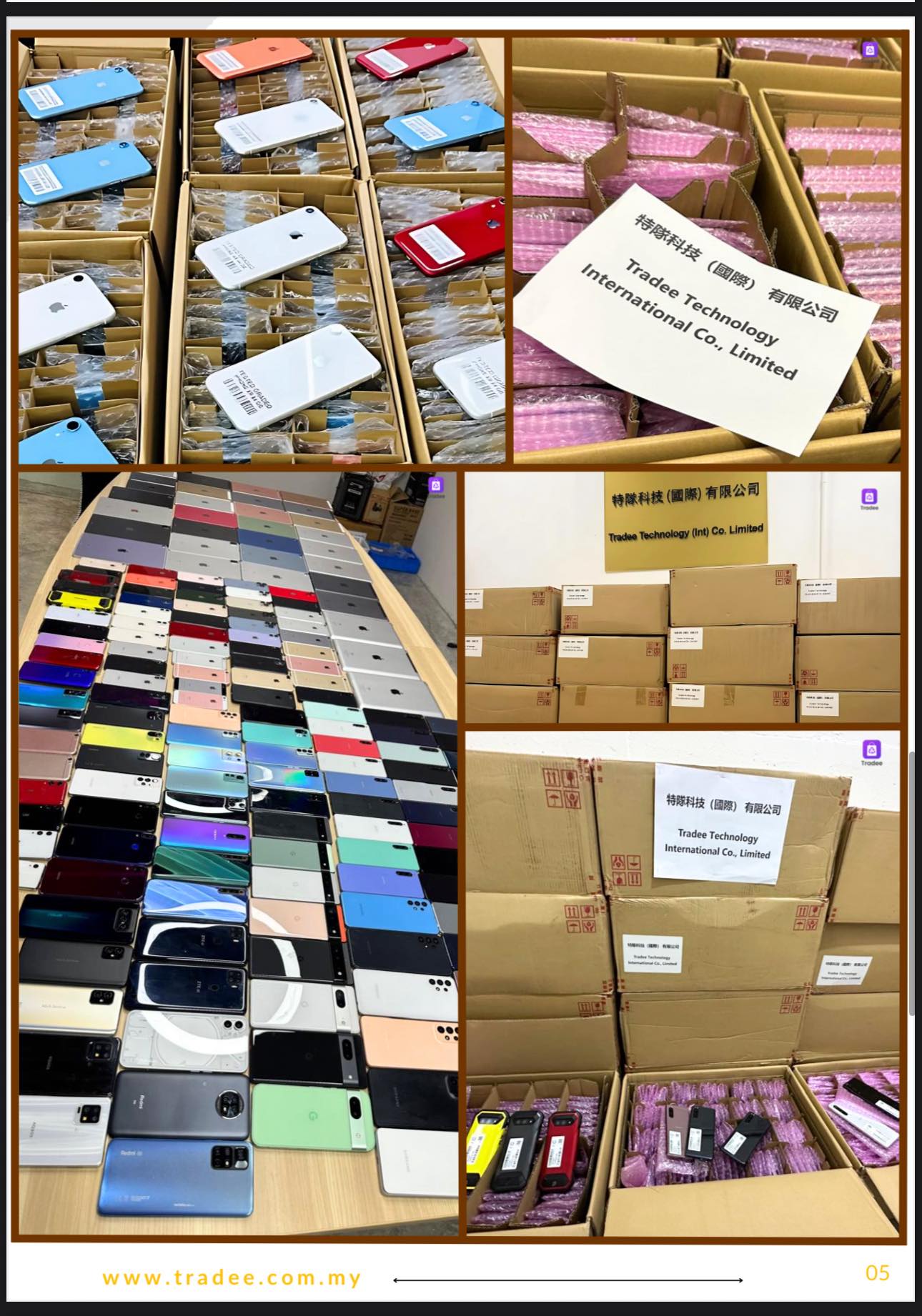 Tradee International Facebook ad: Androids and Apple products wholesale