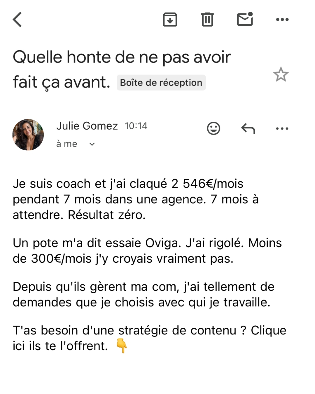 Oviga Facebook ad from May 19, 2026