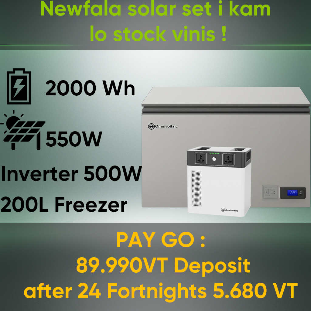 GreenTech Vanuatu Facebook ad: Chat in Messenger