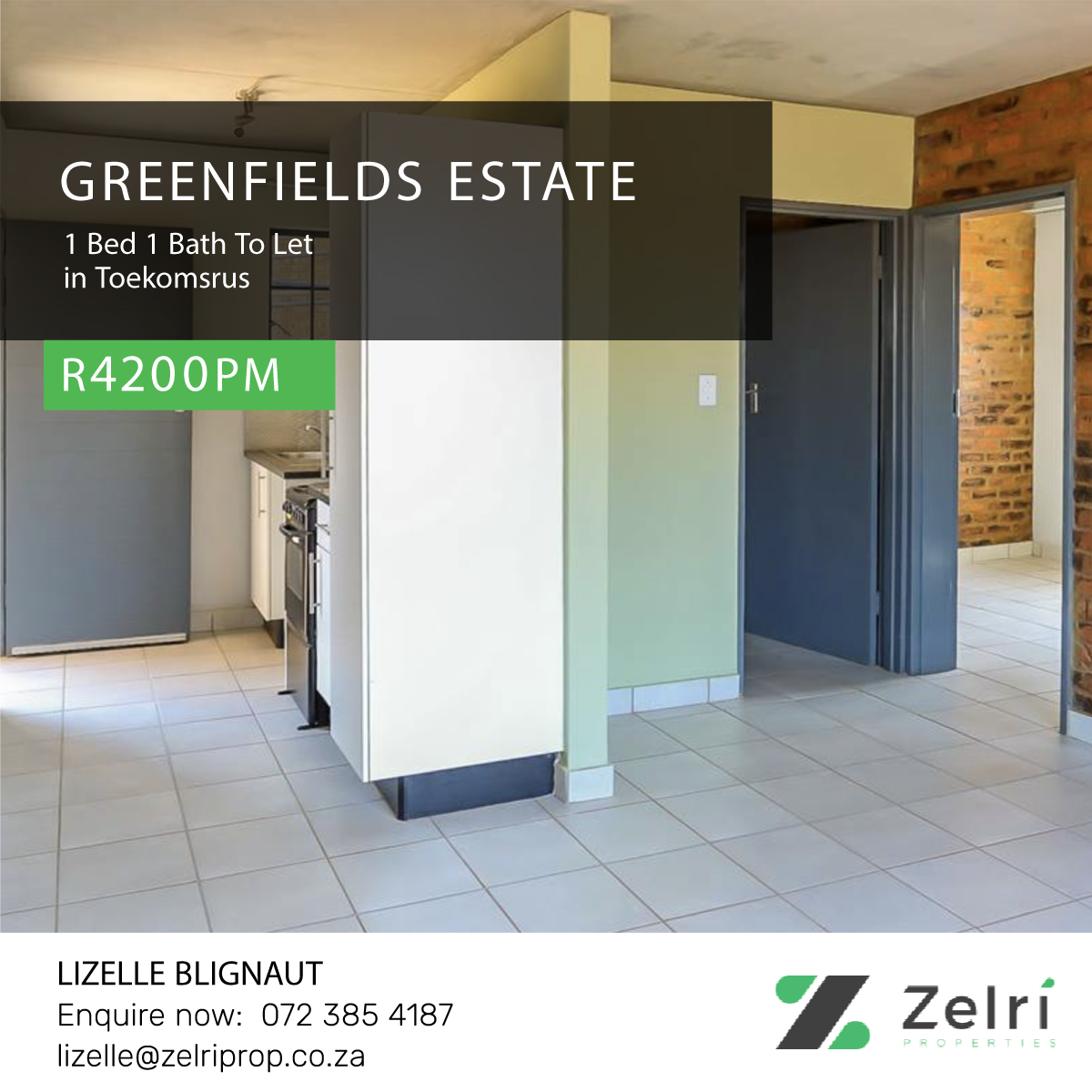 Zelri Properties Facebook ad: Beautiful 1 & 2 Bed apartments to let…