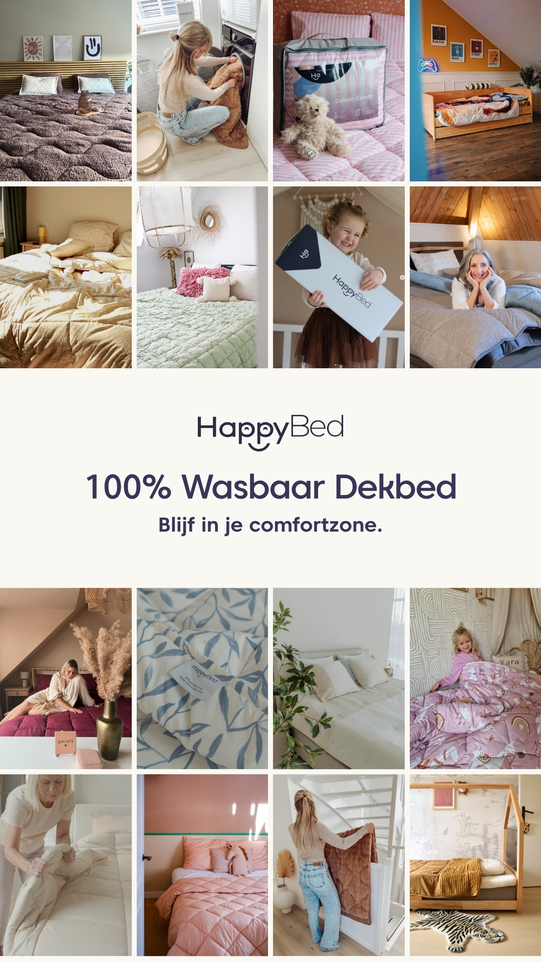 HappyBed Facebook ad