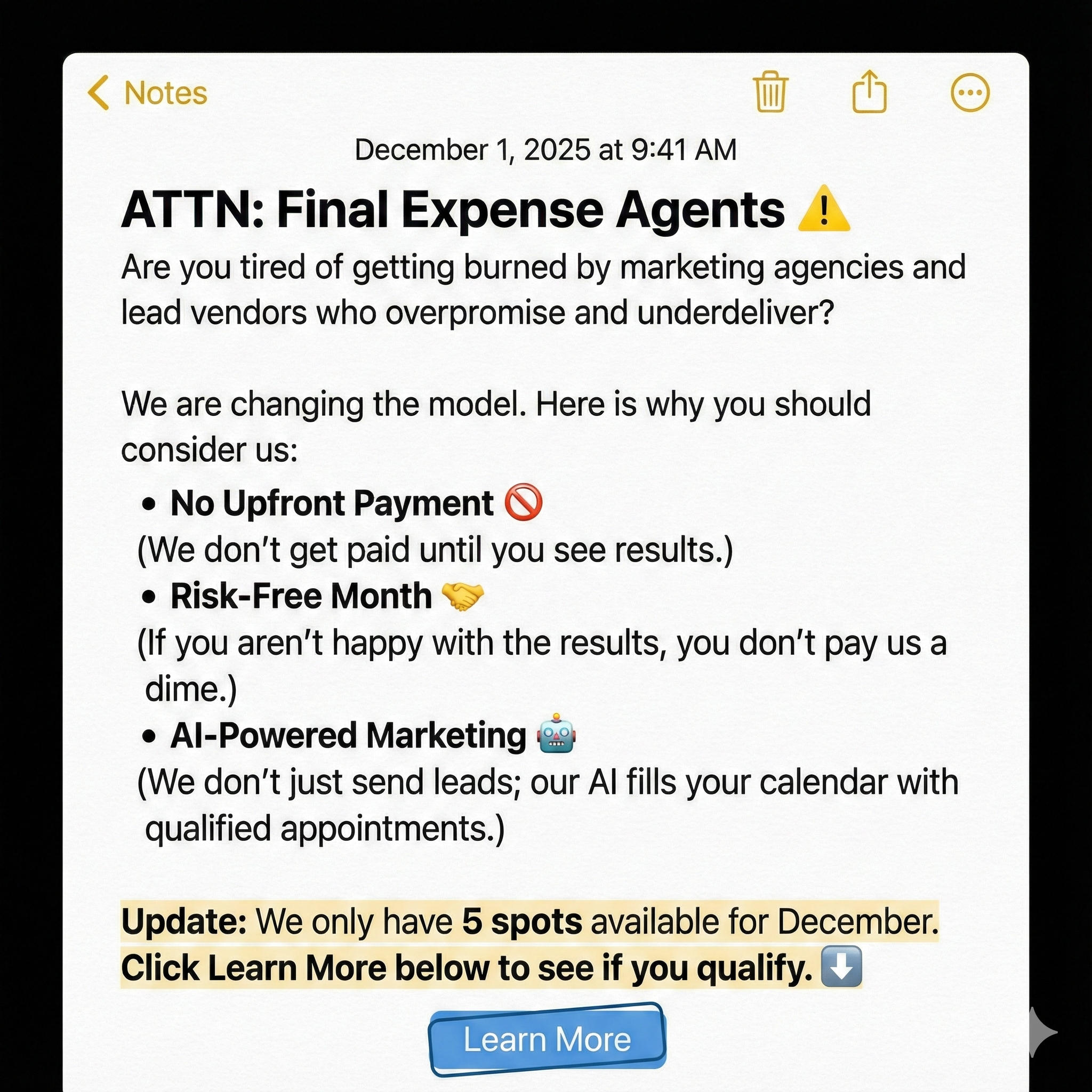 Virtual Blue Agency Facebook ad