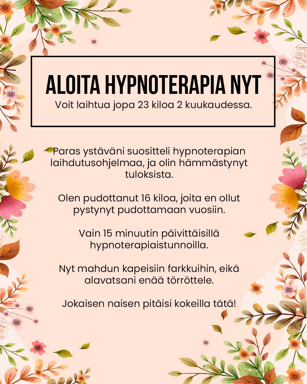 Hypnozio: power of hypnotherapy Facebook ad