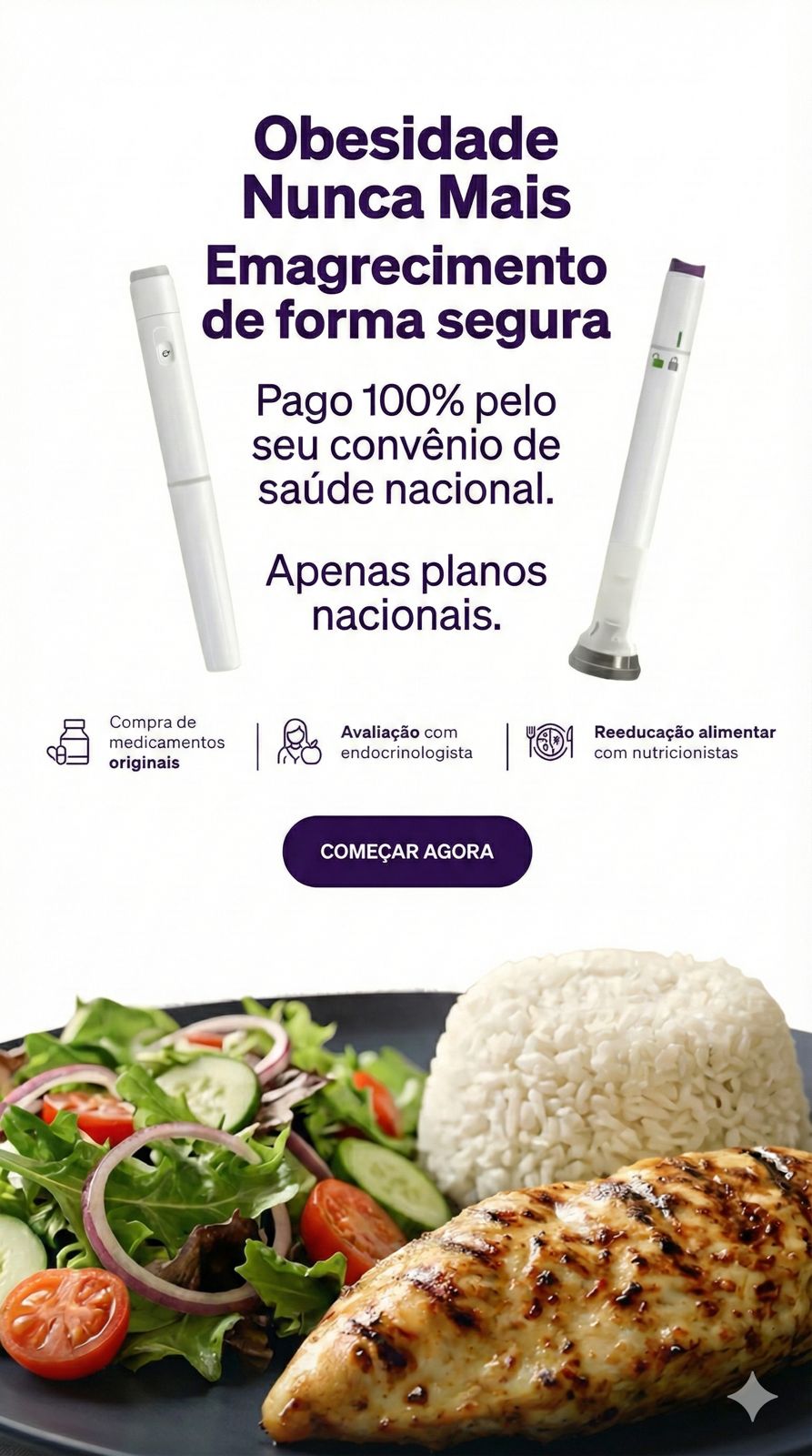 Obesidade Nunca Mais Facebook ad from Jan 5, 2026