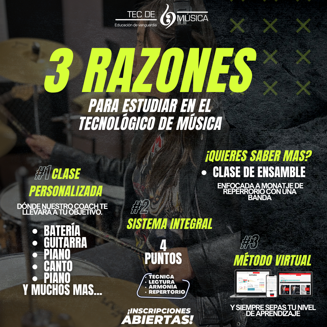 Tecnológico de Música Facebook ad: Chatea con nosotros