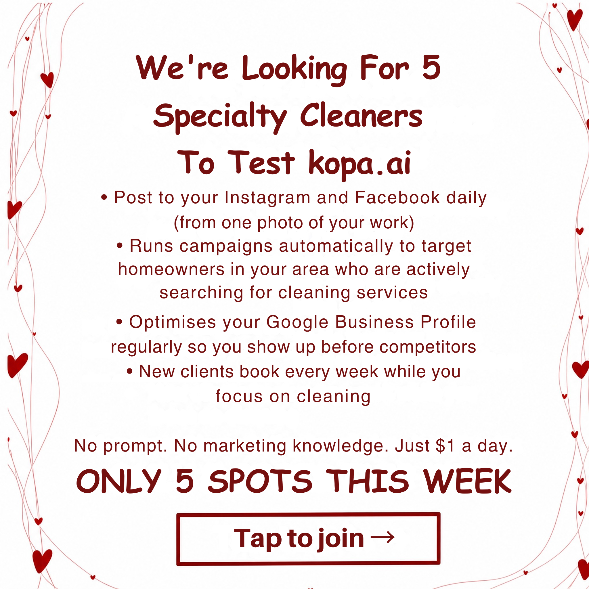 Michael Smith Facebook ad