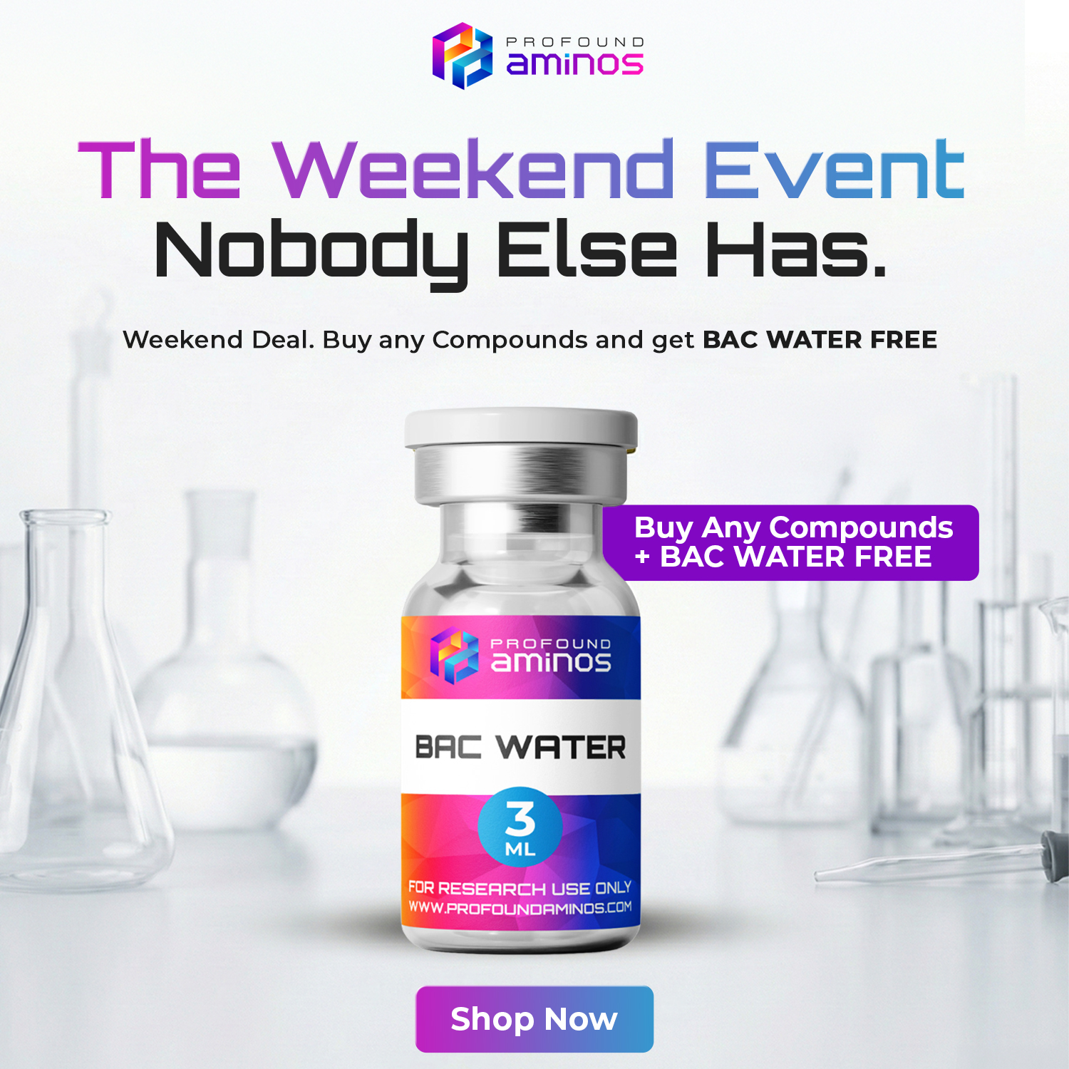 Profound aminos Facebook ad from Aug 8, 2026