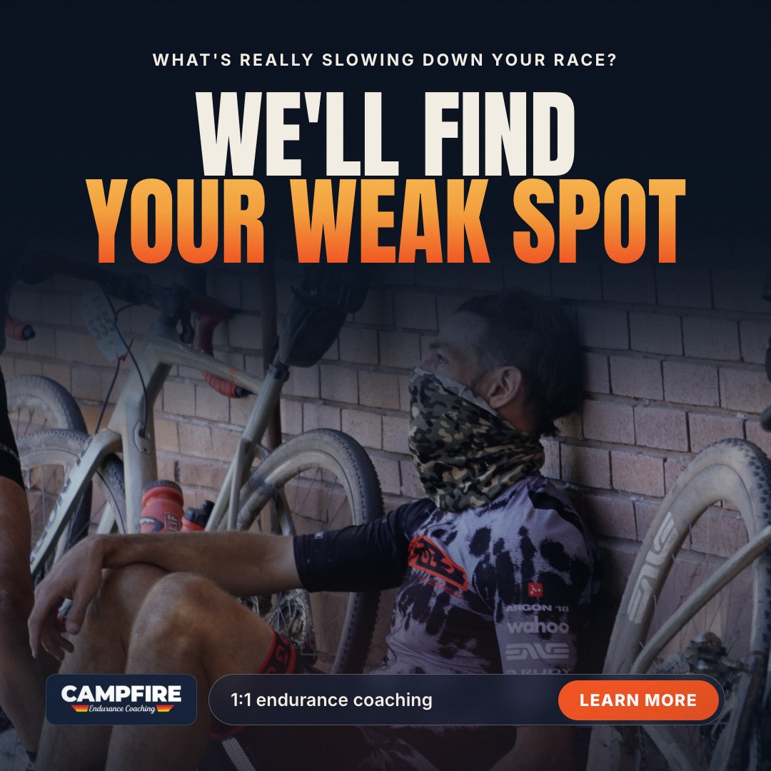 Campfire Endurance Coaching Facebook ad: Fix 1 Thing. Watch 3 Legs Move.
