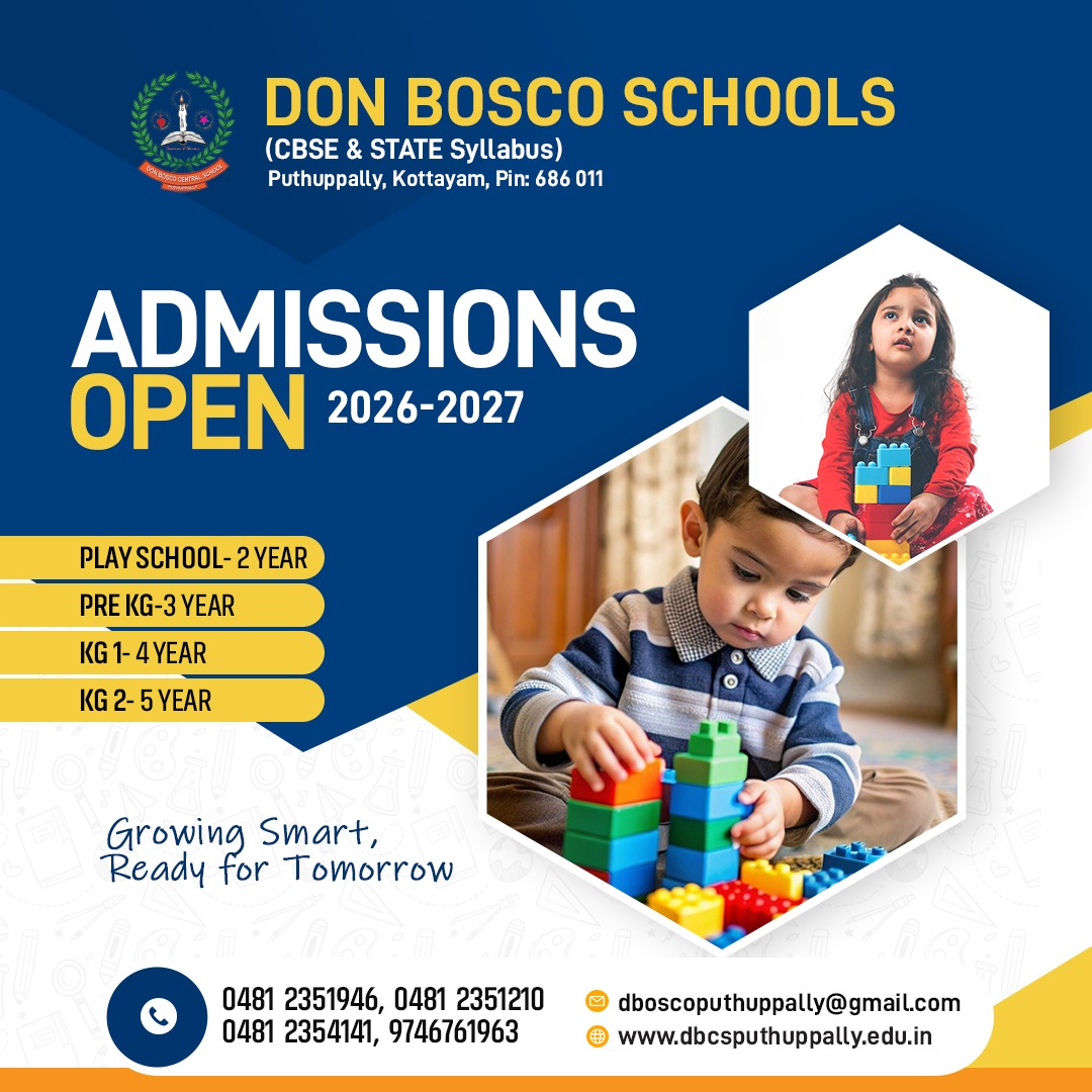 Don Bosco Central School Puthuppally Facebook ad: Unlock Your Child’s Bright Future at Don Bosco…