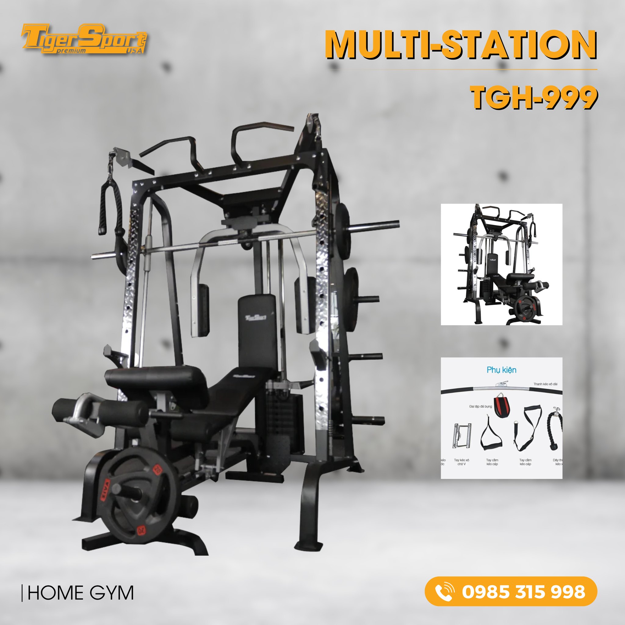 Tiger Sport - Lắp đặt phòng Gym chuyên nghiệp Facebook ad: HOME GYM: LÀM CHỦ HÀNG TRĂM BÀI TẬP…