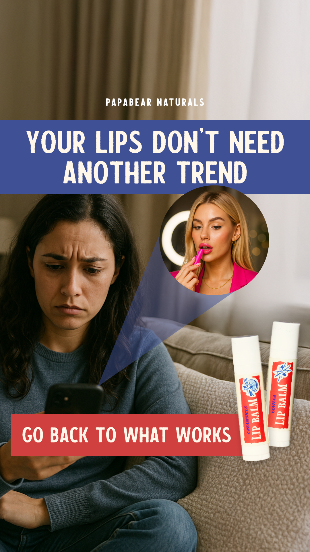 Papabear Naturals Facebook ad