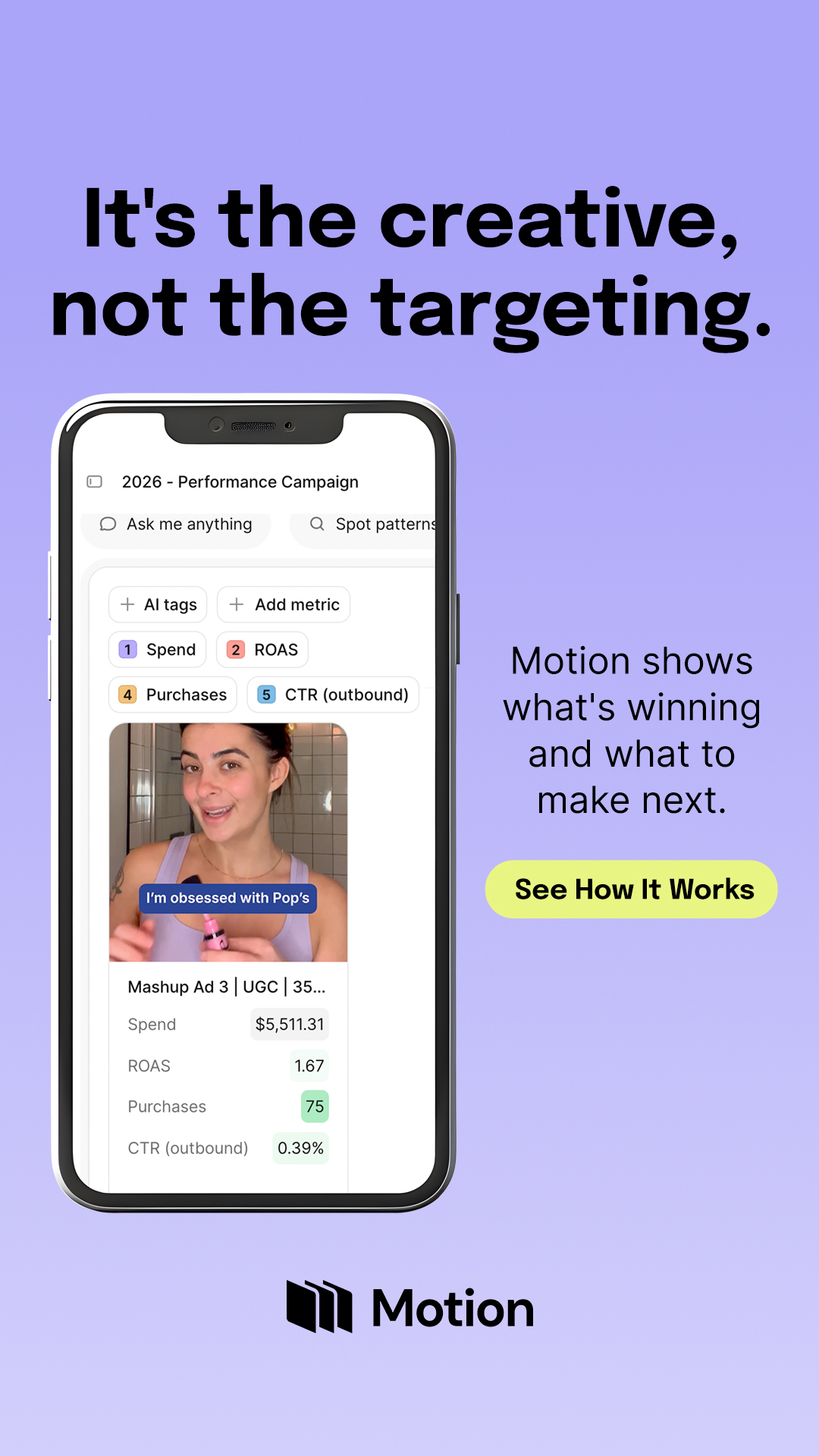 Motion Facebook ad