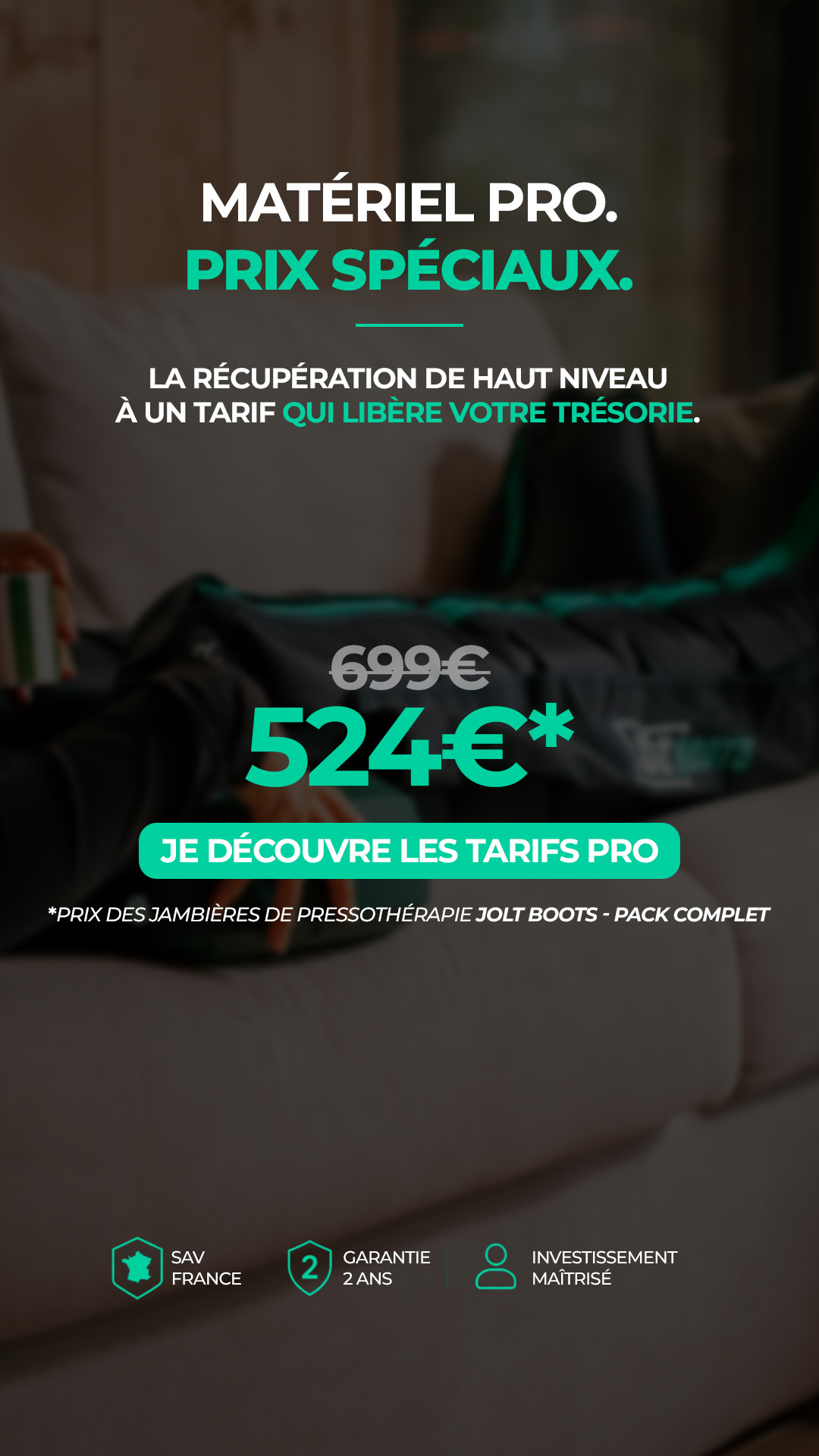JOLT Recovery Facebook ad: Plus de 2500 professionnels nous font confiance