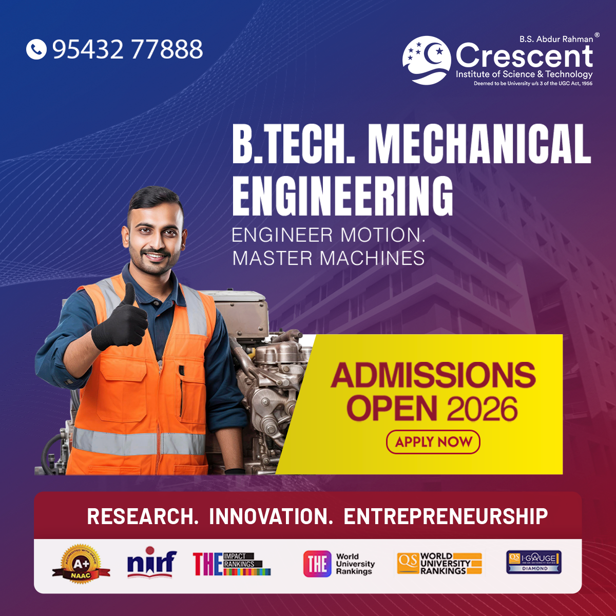 BSA Crescent Institute of Science and Technology Facebook ad