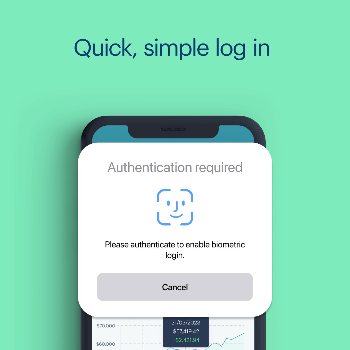 Fisher Funds Facebook ad: Track your KiwiSaver account from our app