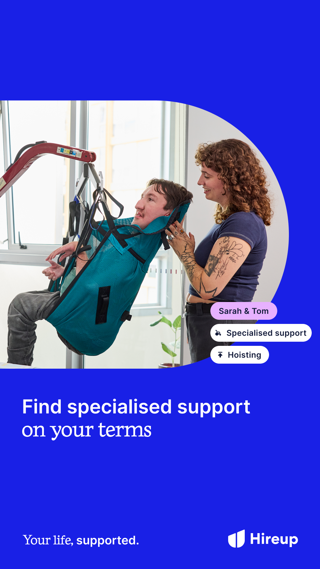 Hireup Facebook ad