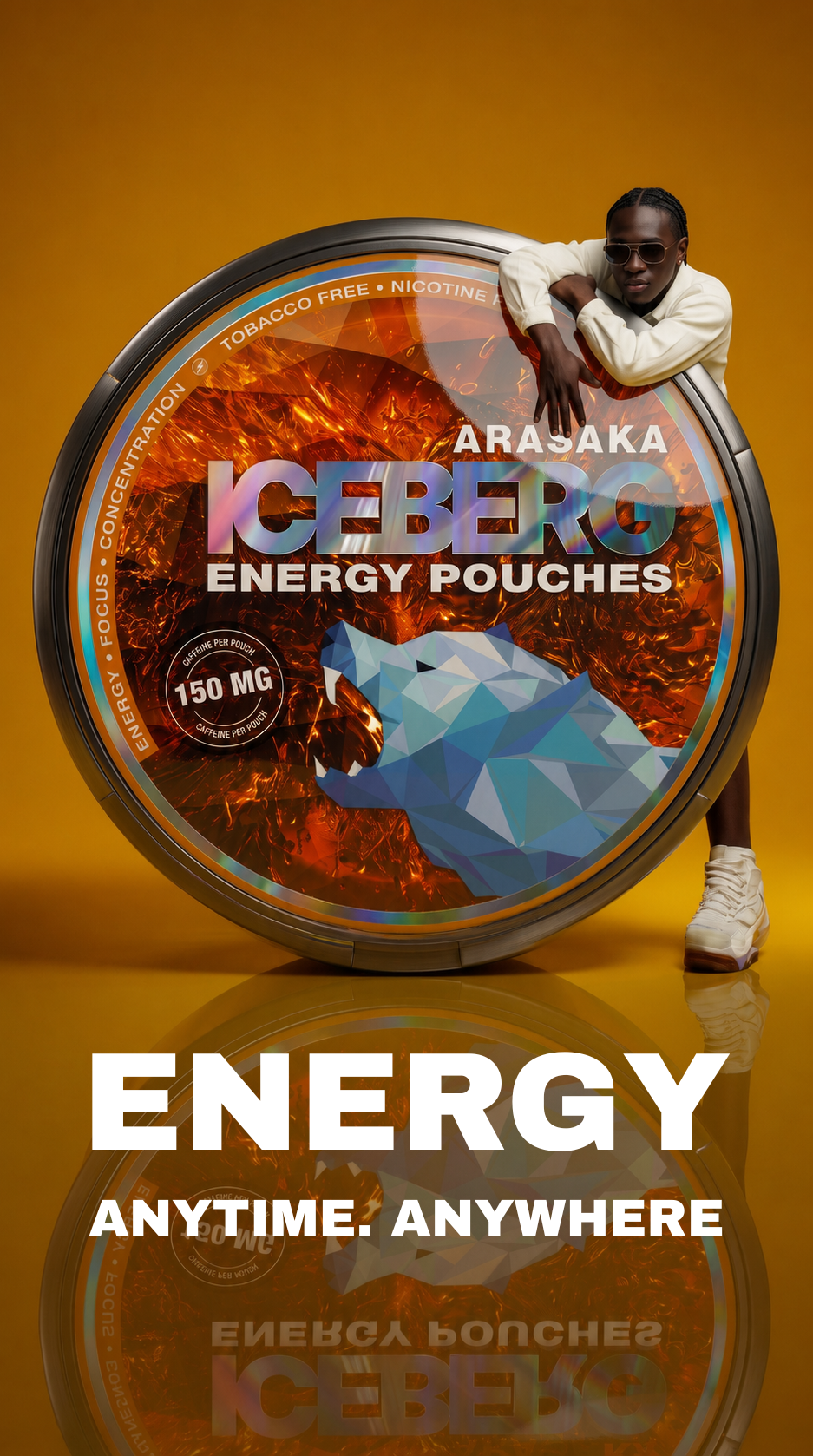 Pouch World Facebook ad: All Energy Pouches