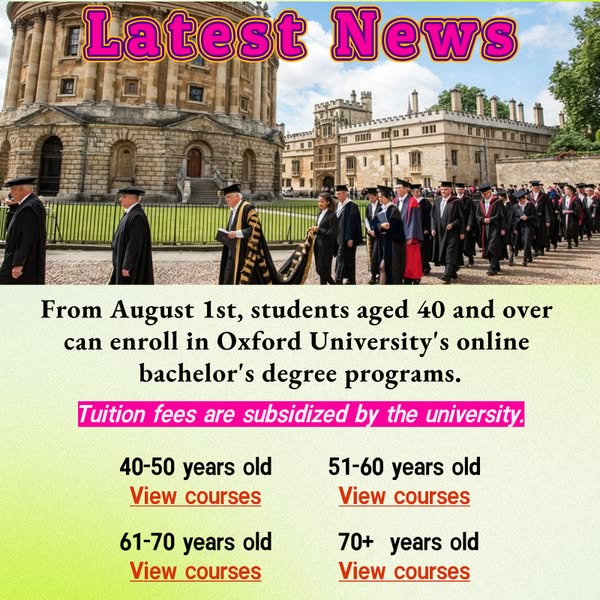 Hollie Mainz Facebook ad: From August 1st, Oxford University is launching an online…