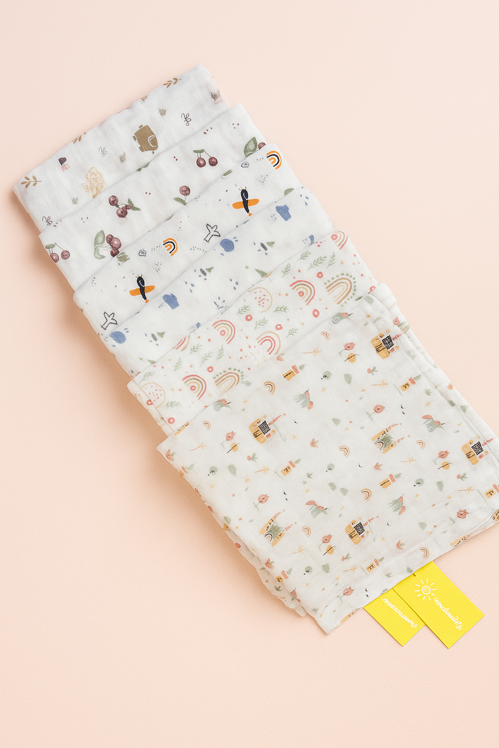 Sunshinebaby Facebook ad: Swaddles made of 100% musin cotton
