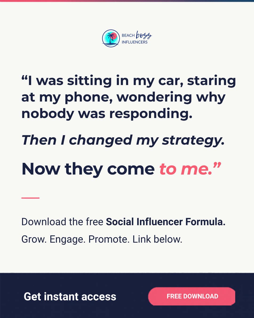 Beach Boss Influencers Facebook ad