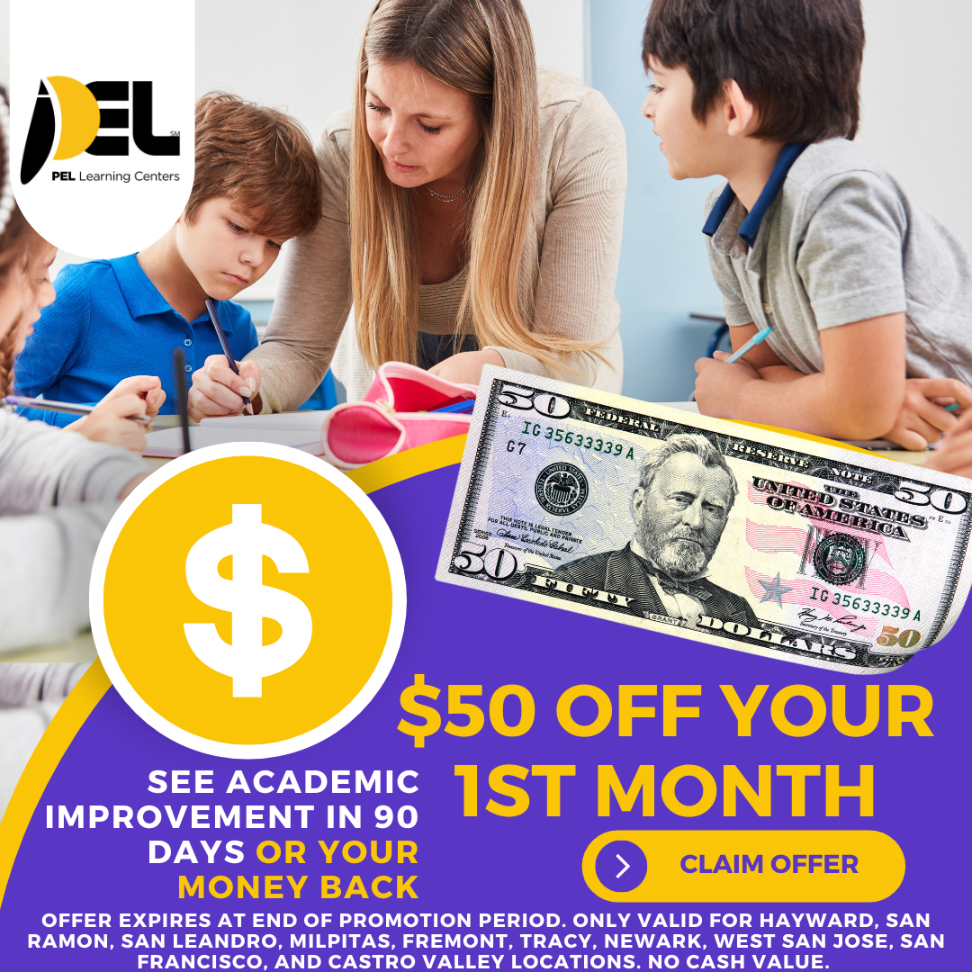 PEL Learning Center Facebook ad: Get $50 OFF your first month