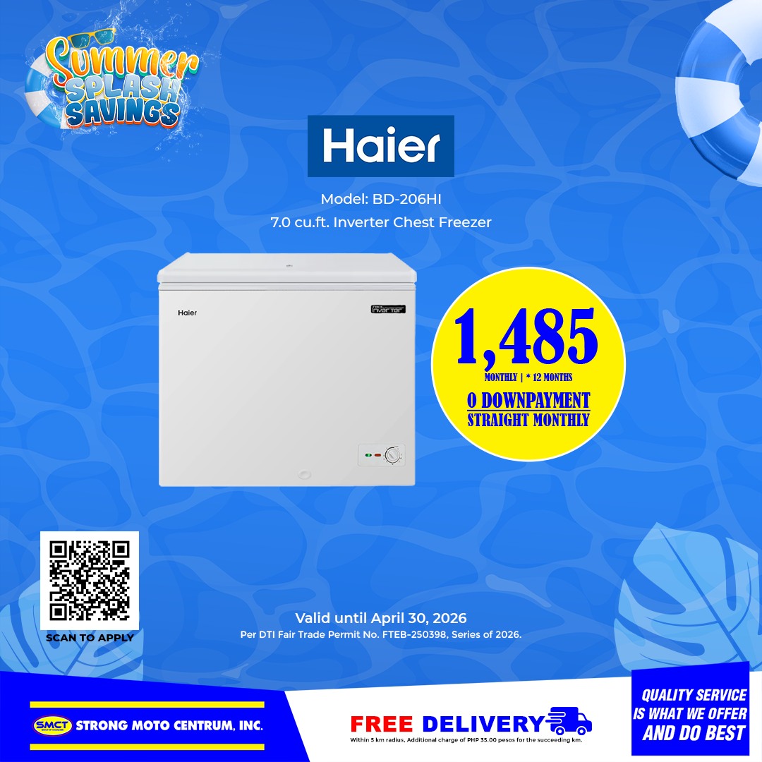 STRONG MOTO CENTRUM,INC. Facebook ad: SUMMER SPLASH SAVINGS | HAIER & MARKES