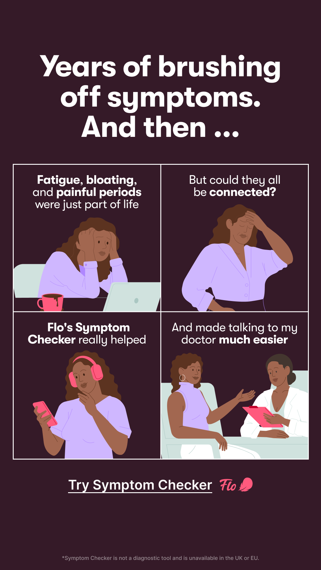 Flo App Facebook ad