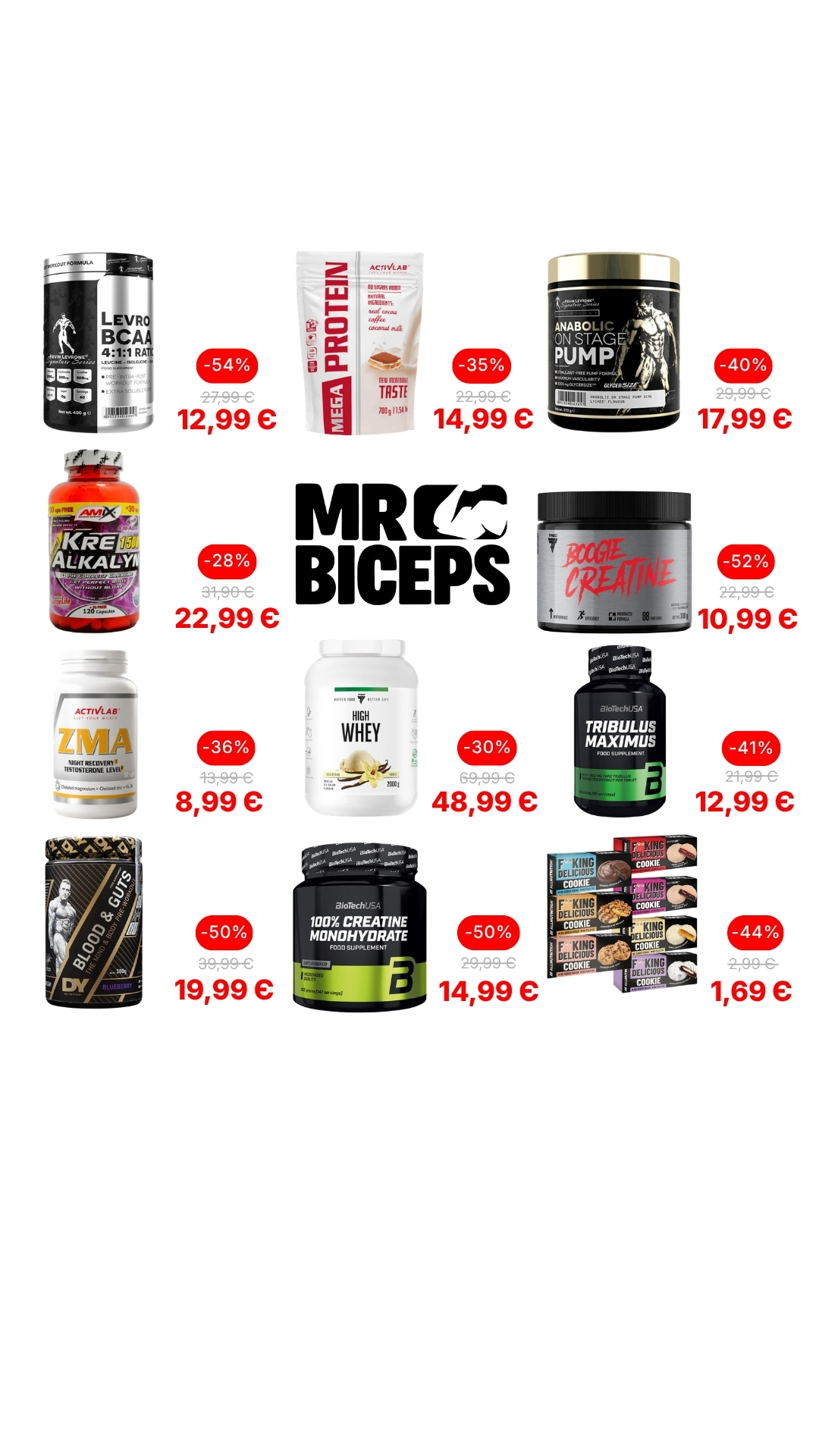 MrBiceps - Maisto Papildai Facebook ad
