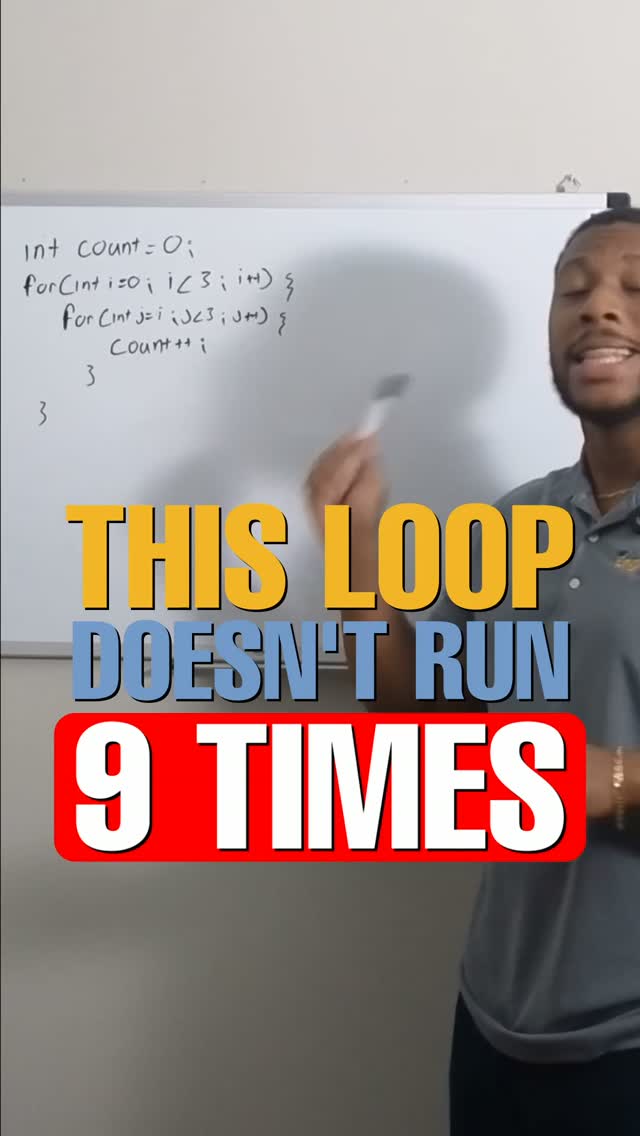 Daniel Finley - The AP Computer Science Tutor Facebook ad: This nested loop looks like it runs 9…