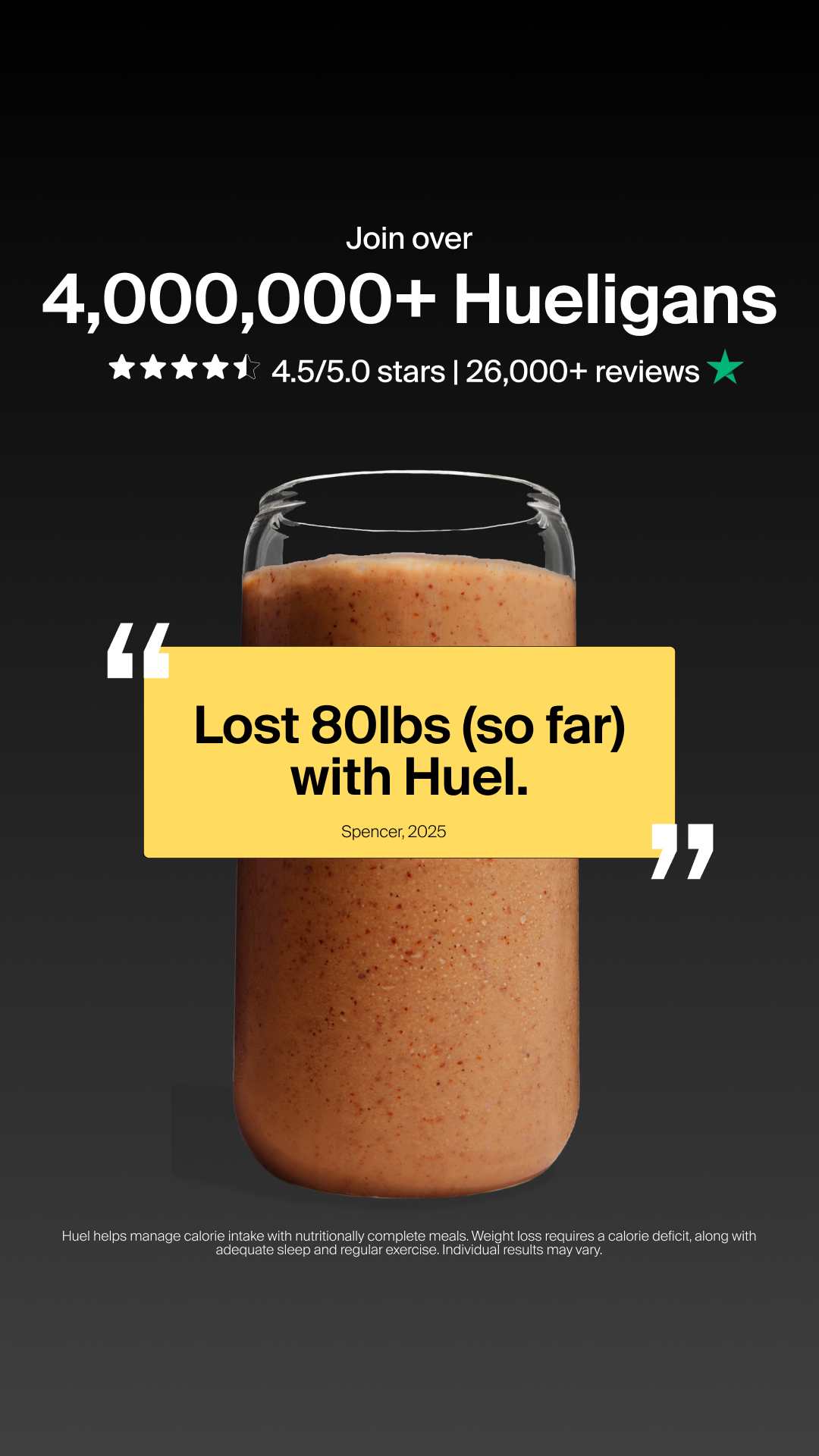 Huel Facebook ad