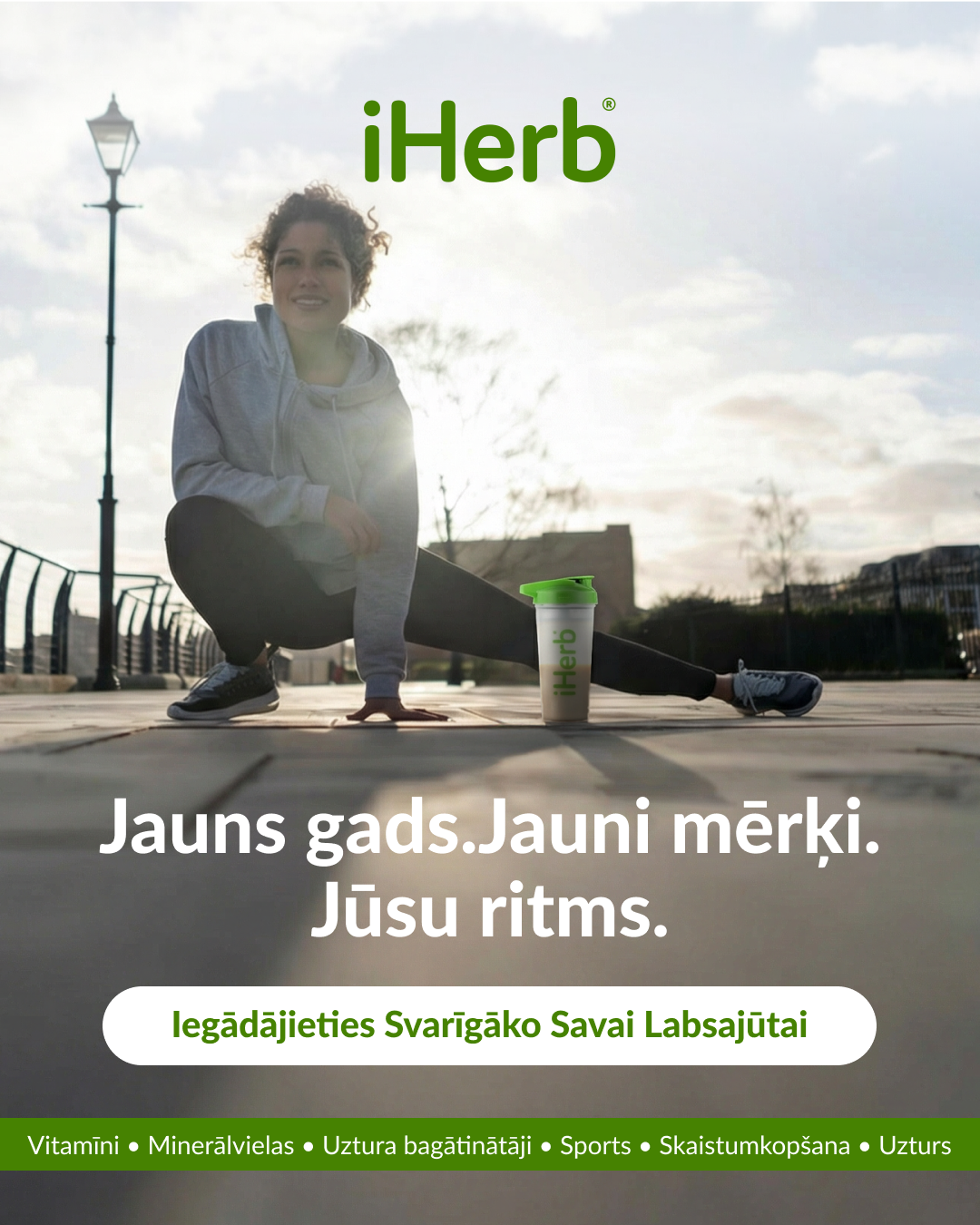 iHerb.com Facebook ad: Atklājiet savu rutīnu
