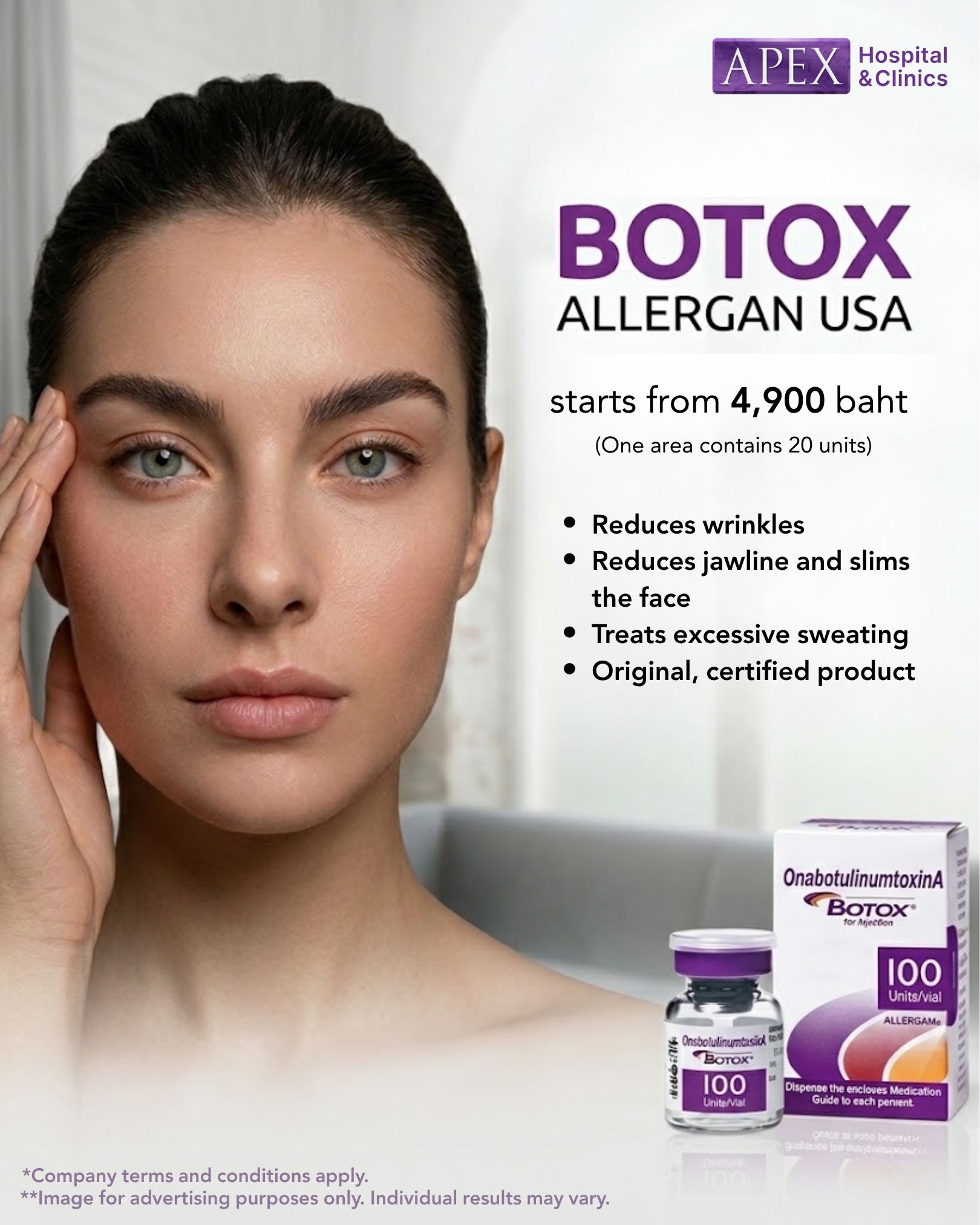 Apex International Thailand Facebook ad: It’s time to treat wrinkles before they get…