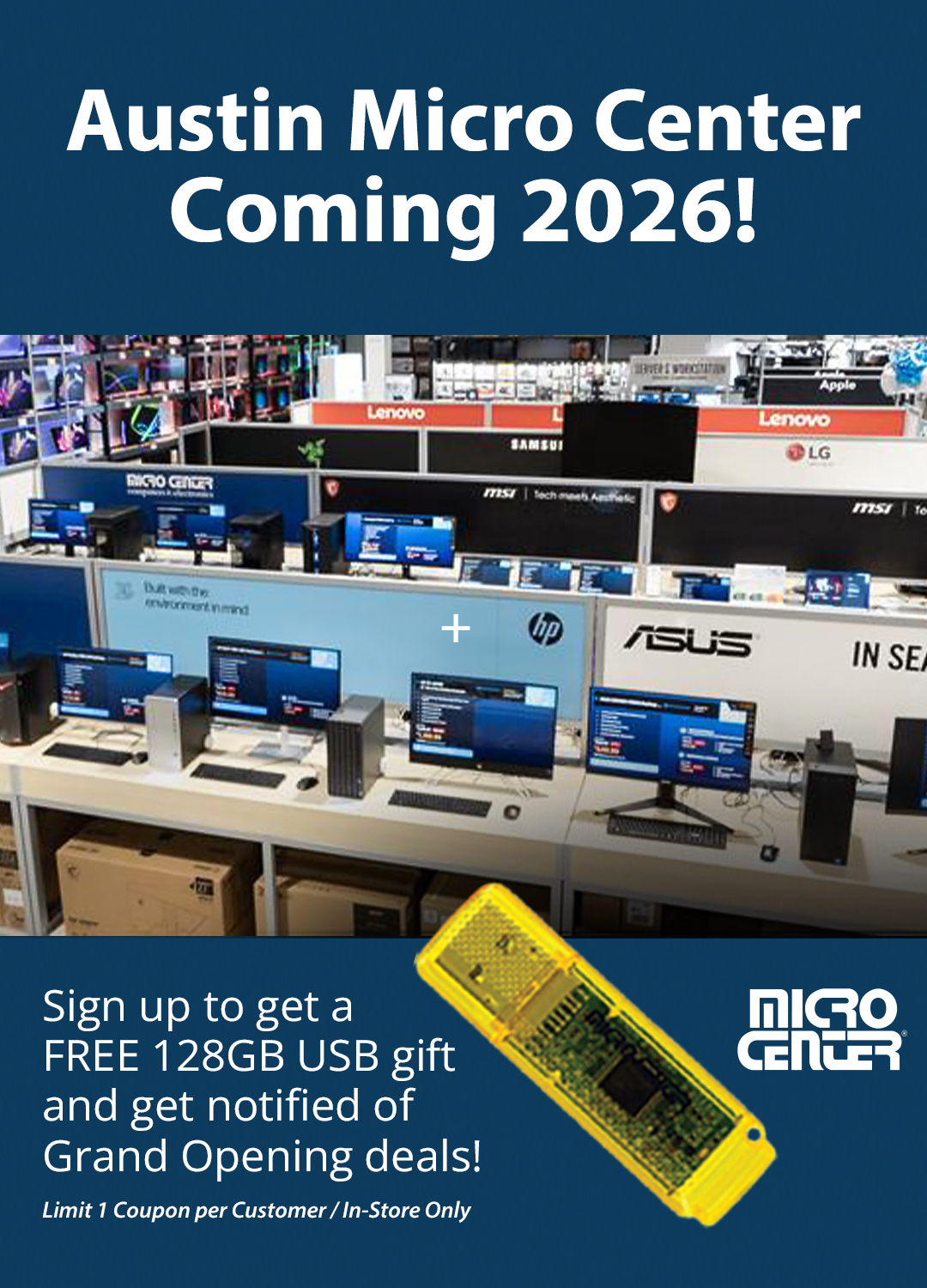 Micro Center Facebook ad