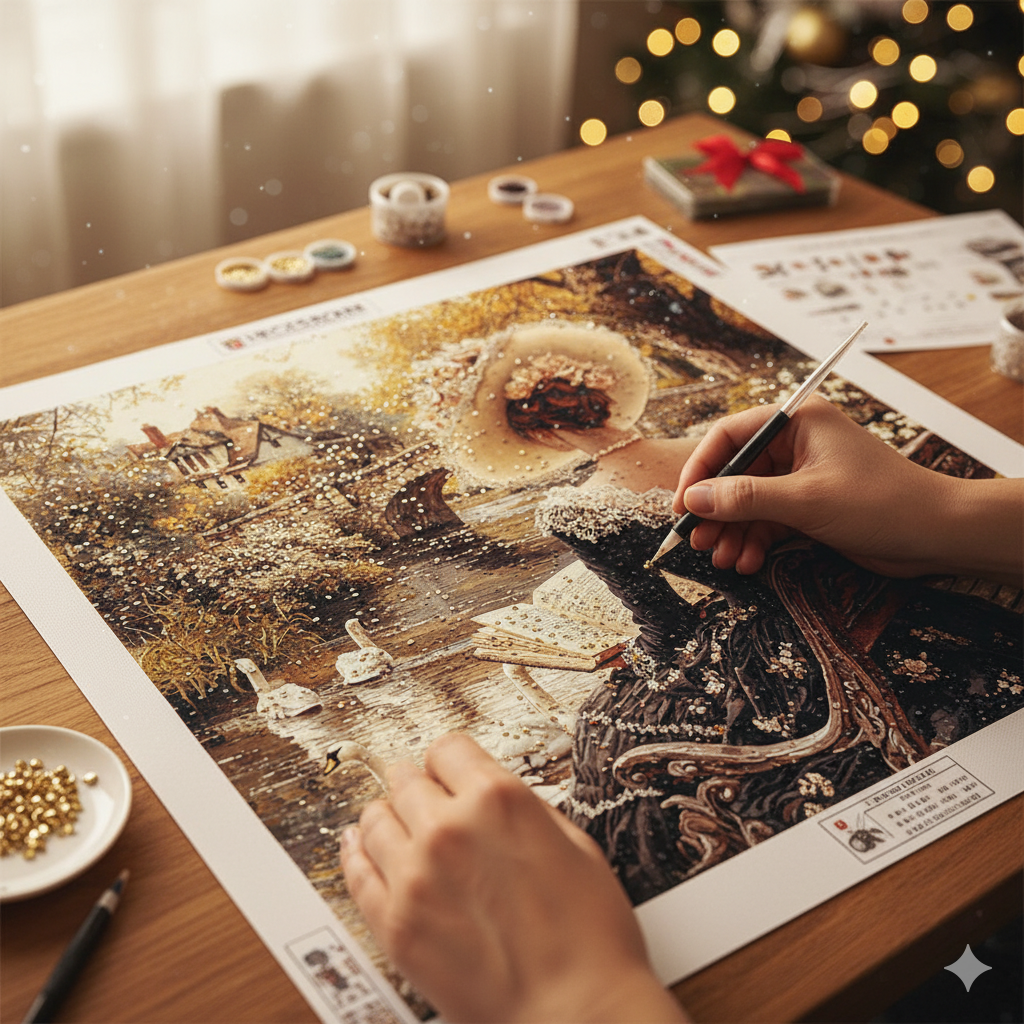 Iwisesales Facebook ad: Diamant painting accessible: 6% off + kit de départ, Déco…