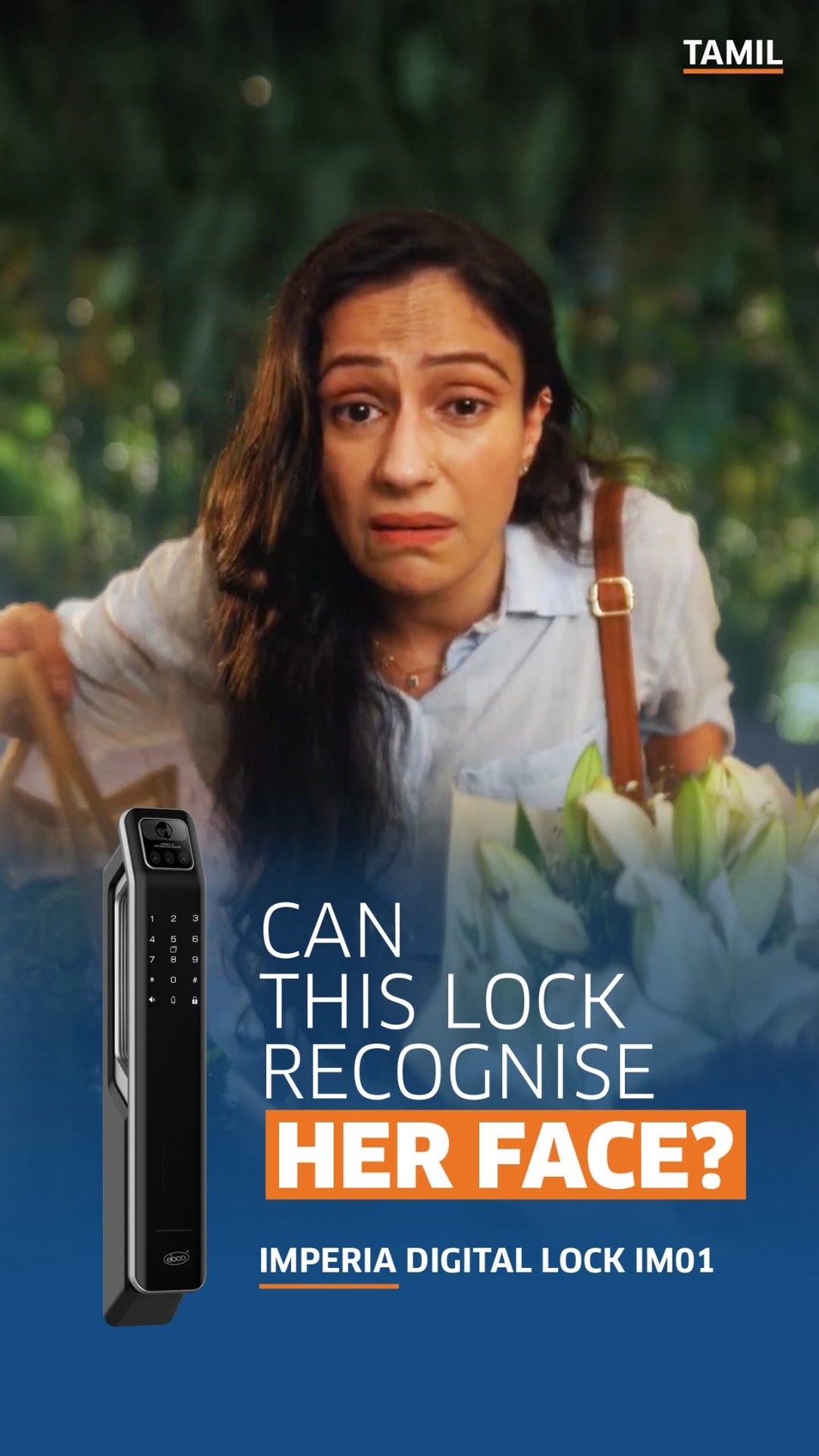 Ebco Hardware Solutions Facebook ad: No more juggling grocery bags and keys.