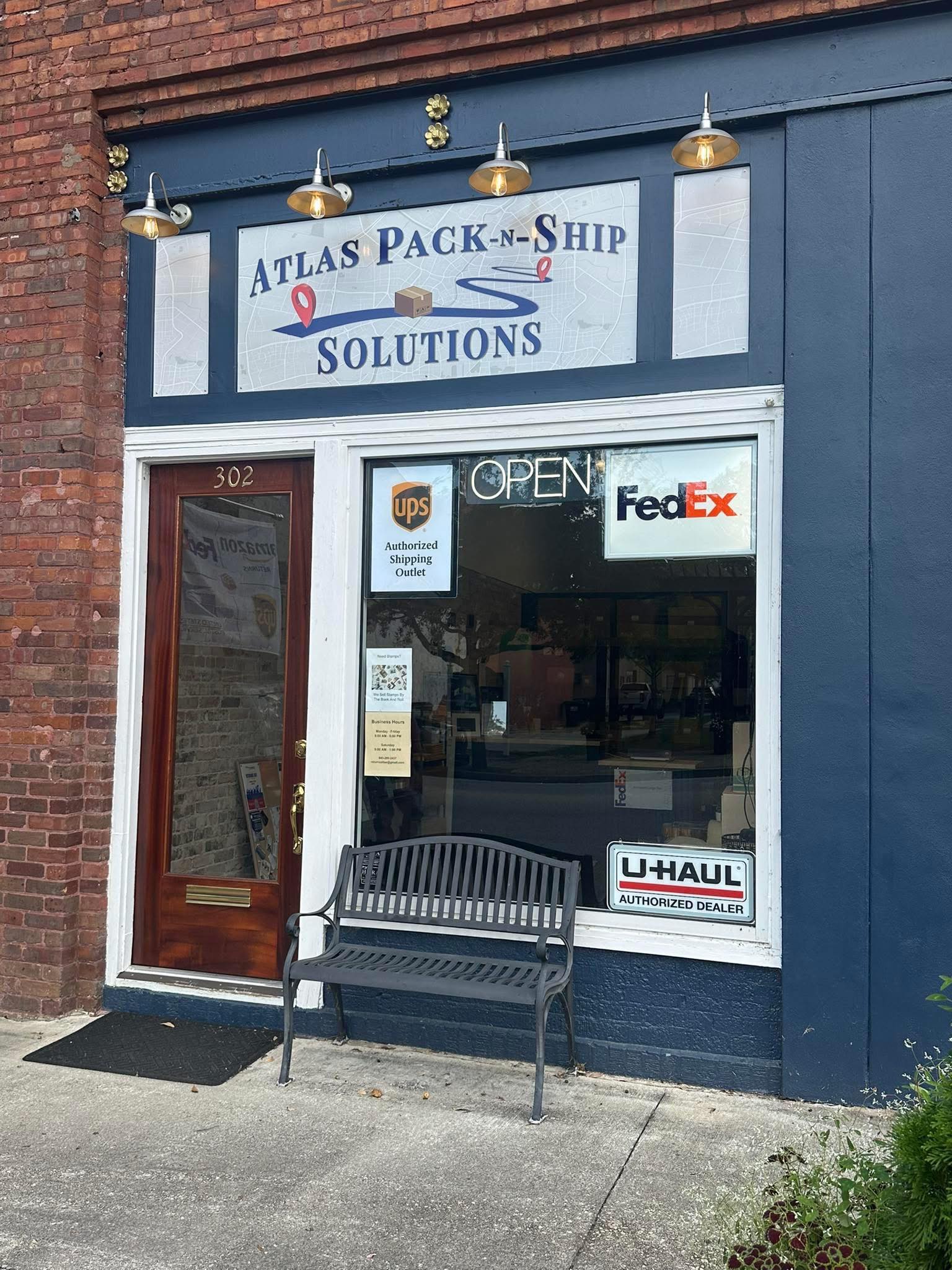 Atlas Pack n Ship Solutions Facebook ad: Need To Ship A Package, Drop Off Returns…