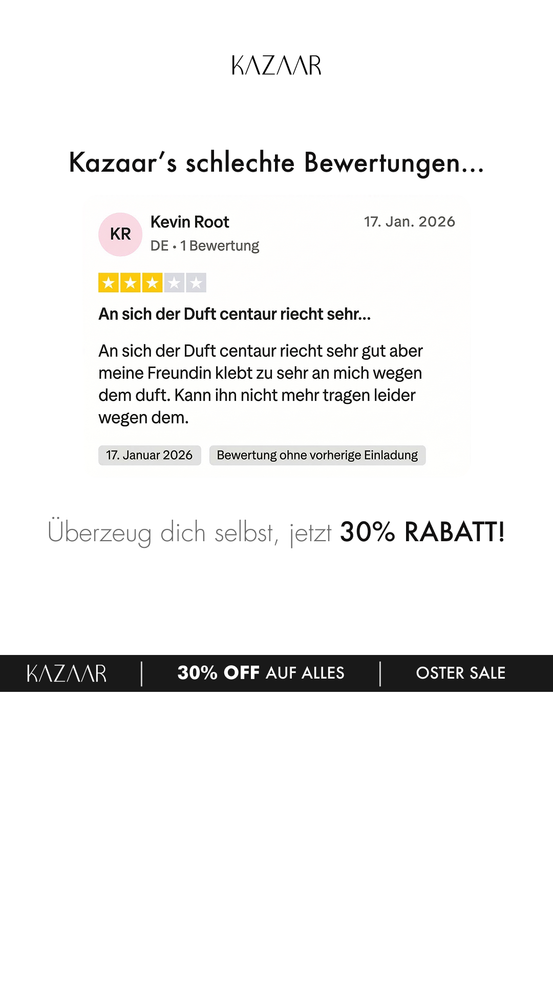 Kazaar Facebook ad